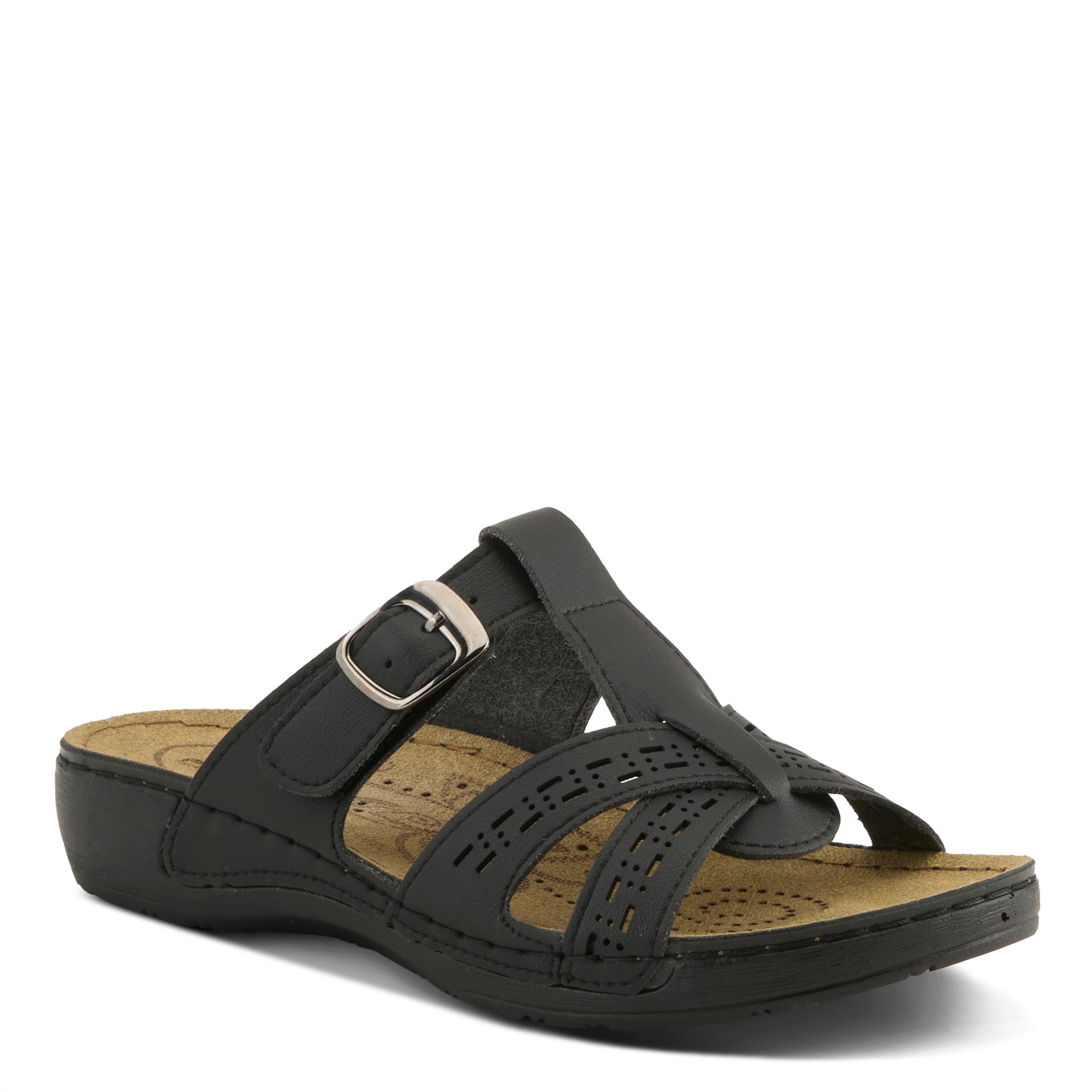 Flexus FLEXUS 150901 SANDAL sandal in black with flexible sole