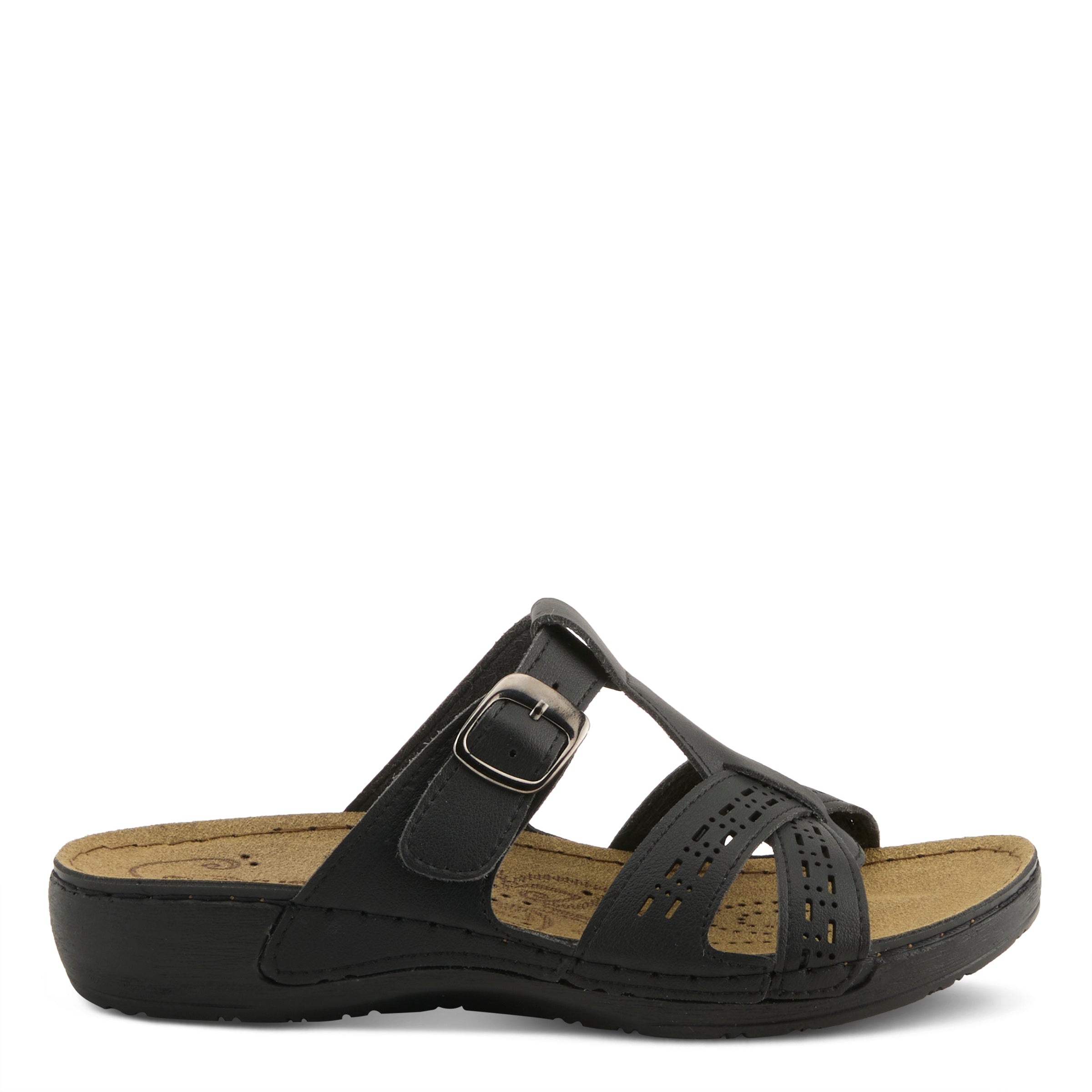 Flexus FLEXUS 150901 SANDAL sandal in black with flexible sole