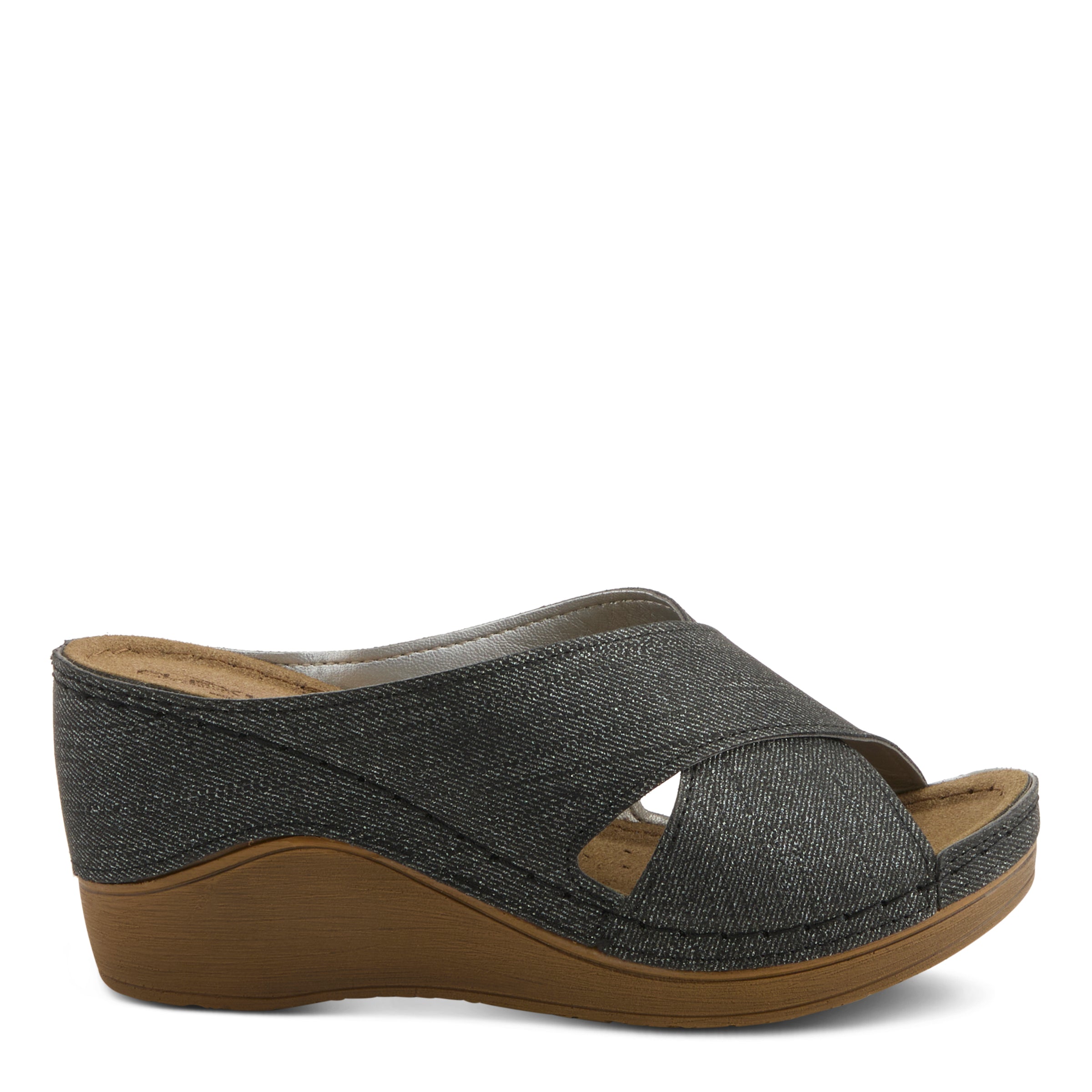 Flexus FLEXUS 170611 SANDAL sandal in black with flexible sole