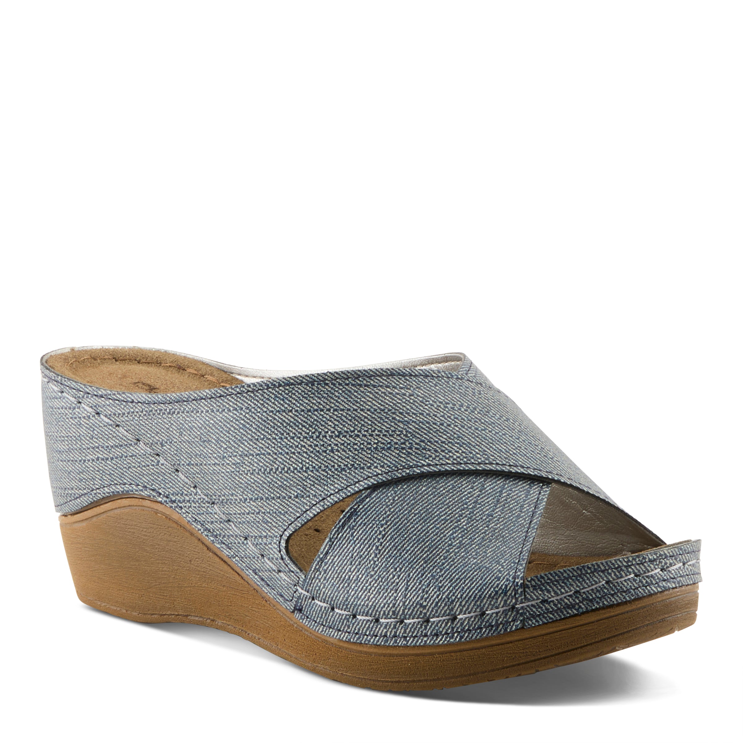 Flexus FLEXUS 170611 SANDAL sandal in denim blue with flexible sole
