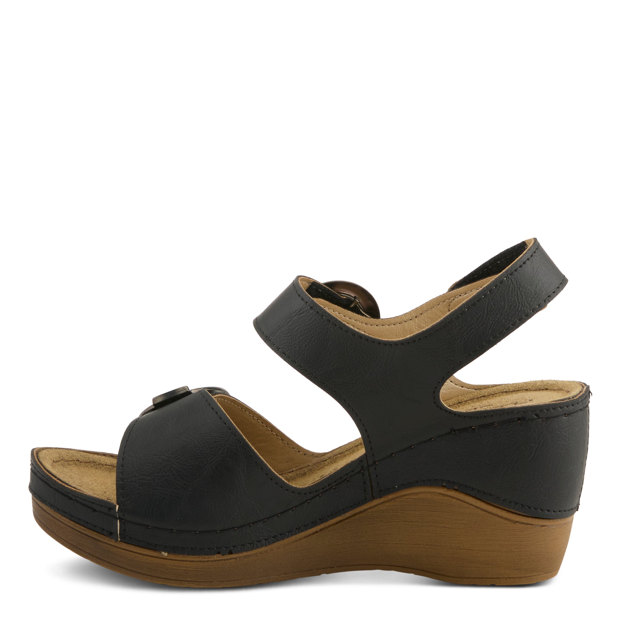 Flexus FLEXUS 170678 SANDAL sandal in black with flexible sole