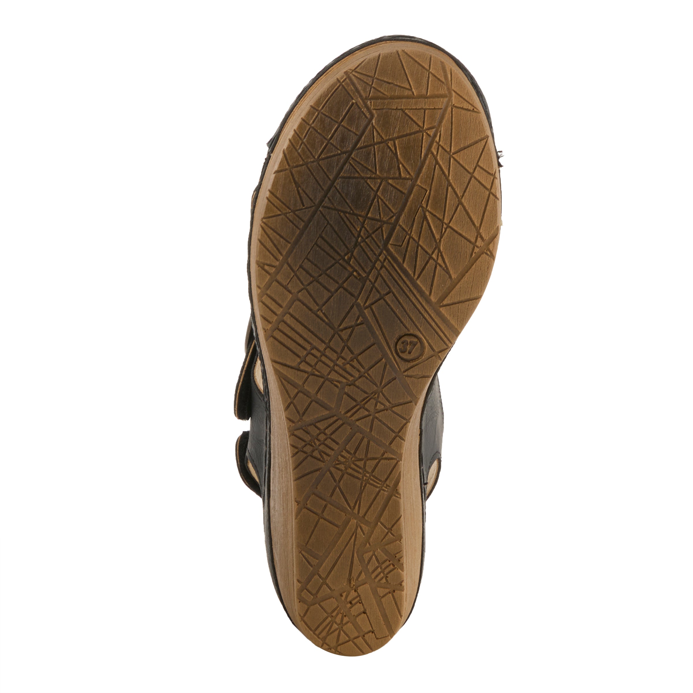 Flexus FLEXUS 170678 SANDAL sandal in black with flexible sole