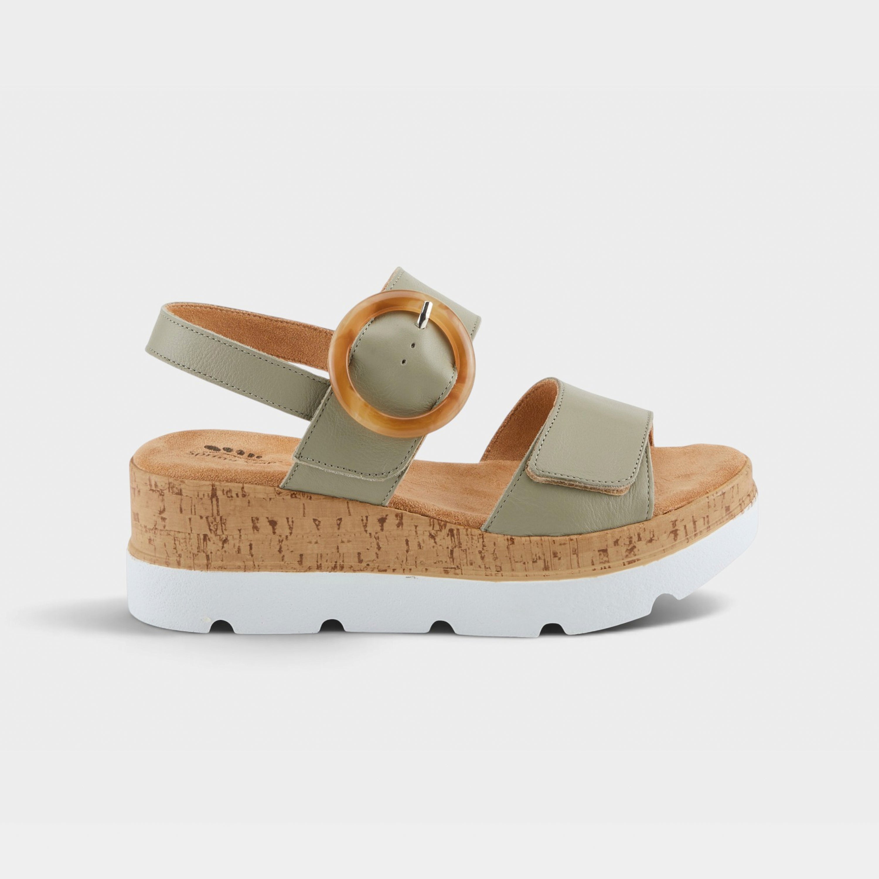 Spring Step Abarah Sage Green Sandal