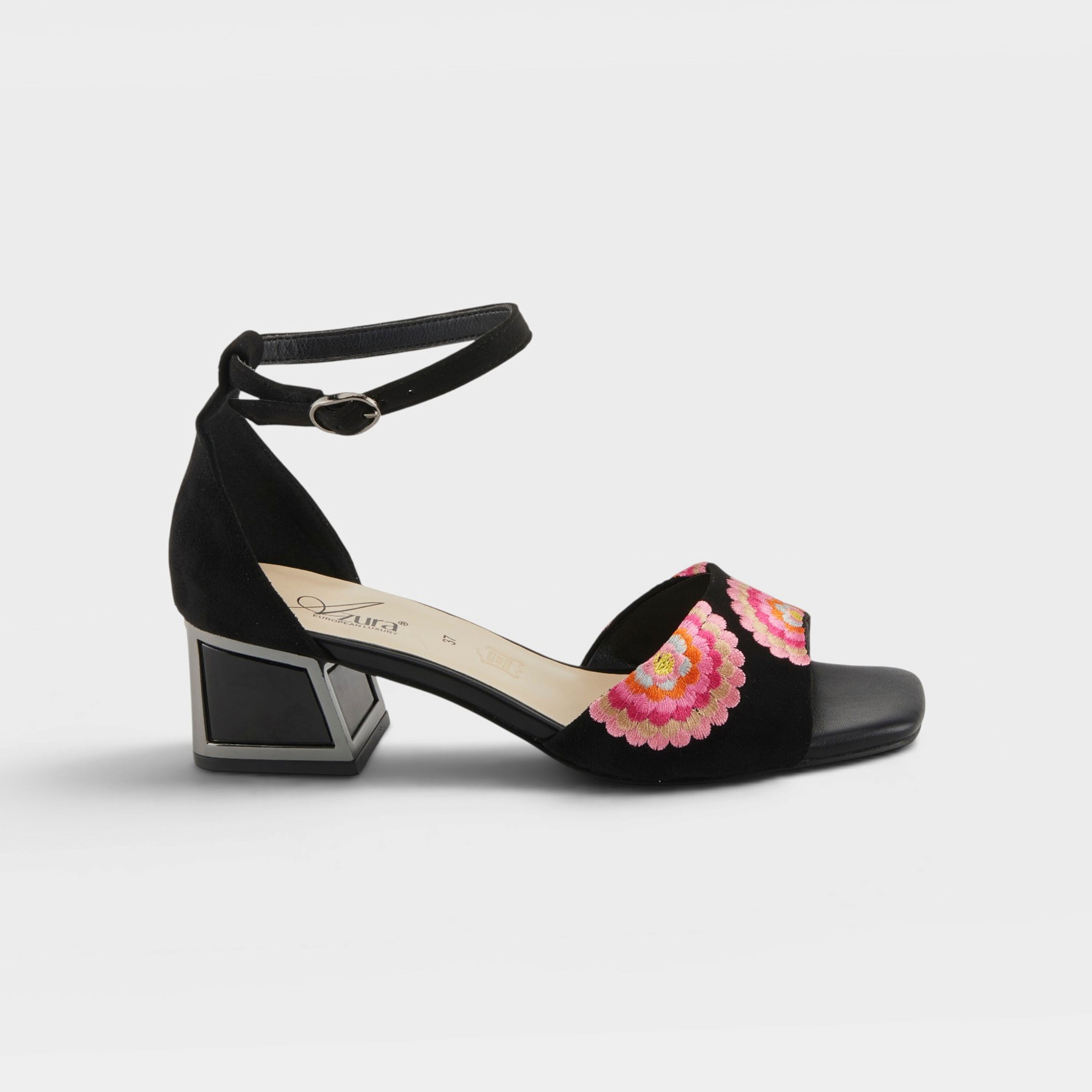 Azura Abeaute Black Multi Shoe