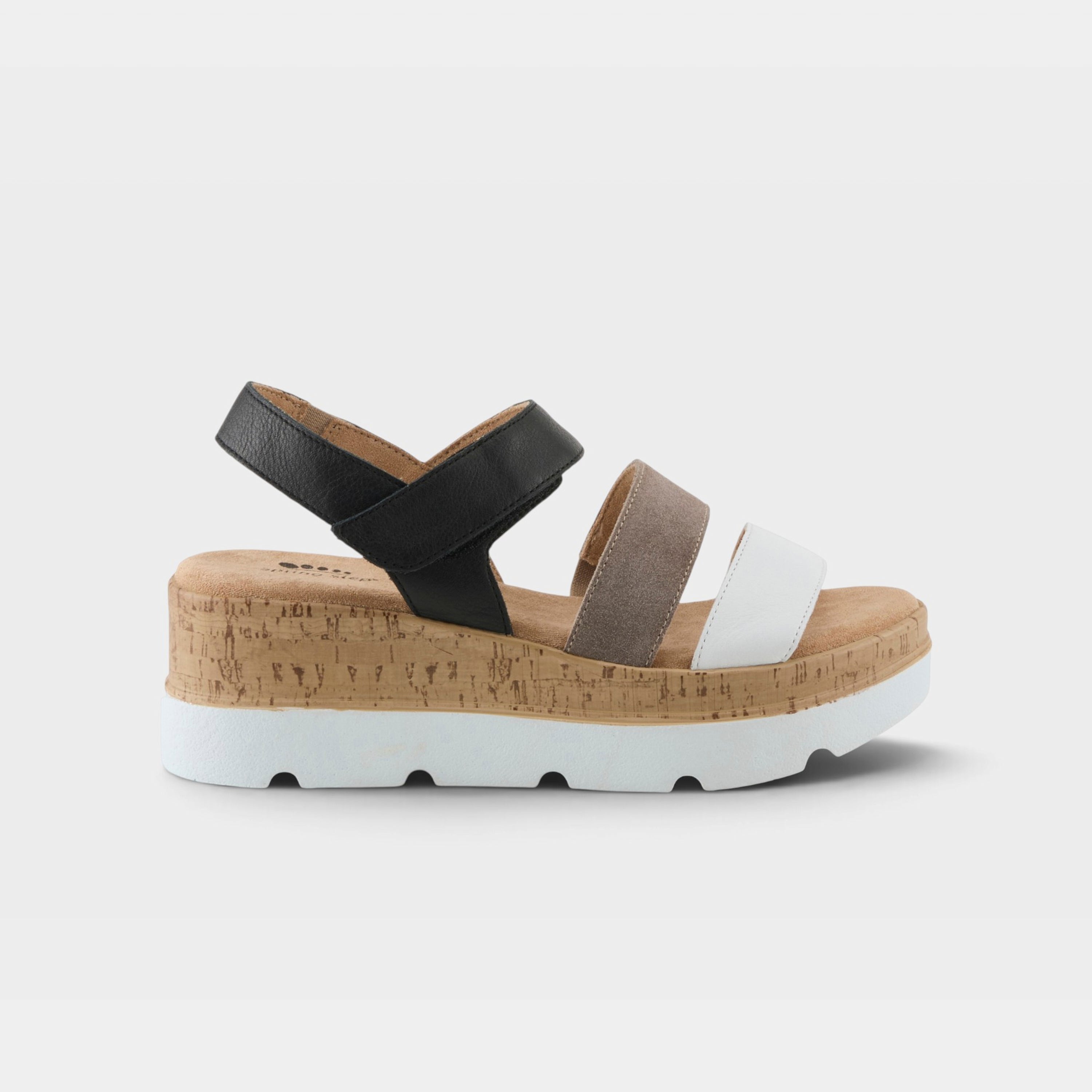 Spring Step Acey Black Multi Sandal