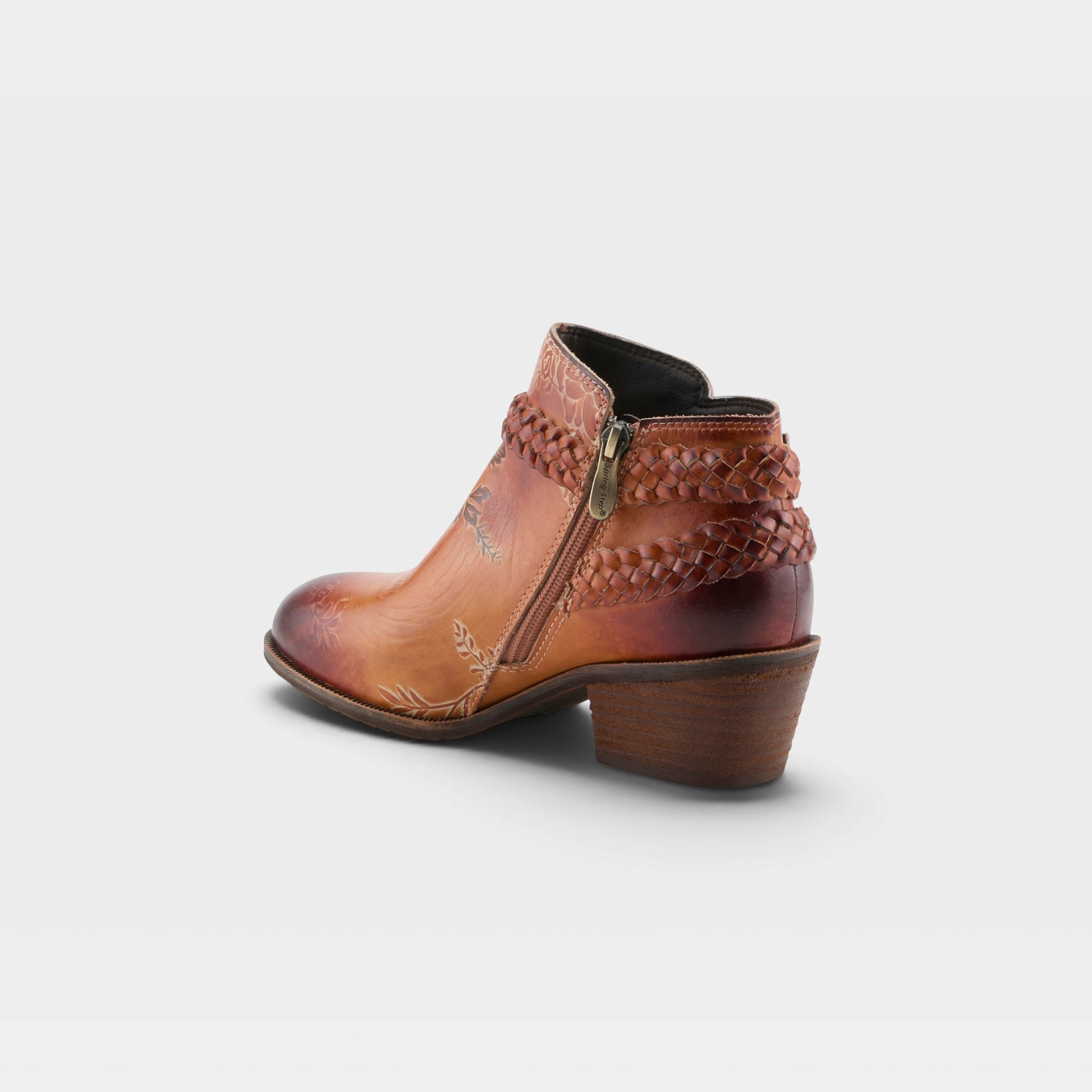 L'Artiste Across boots in Camel Multi, alternate angle view