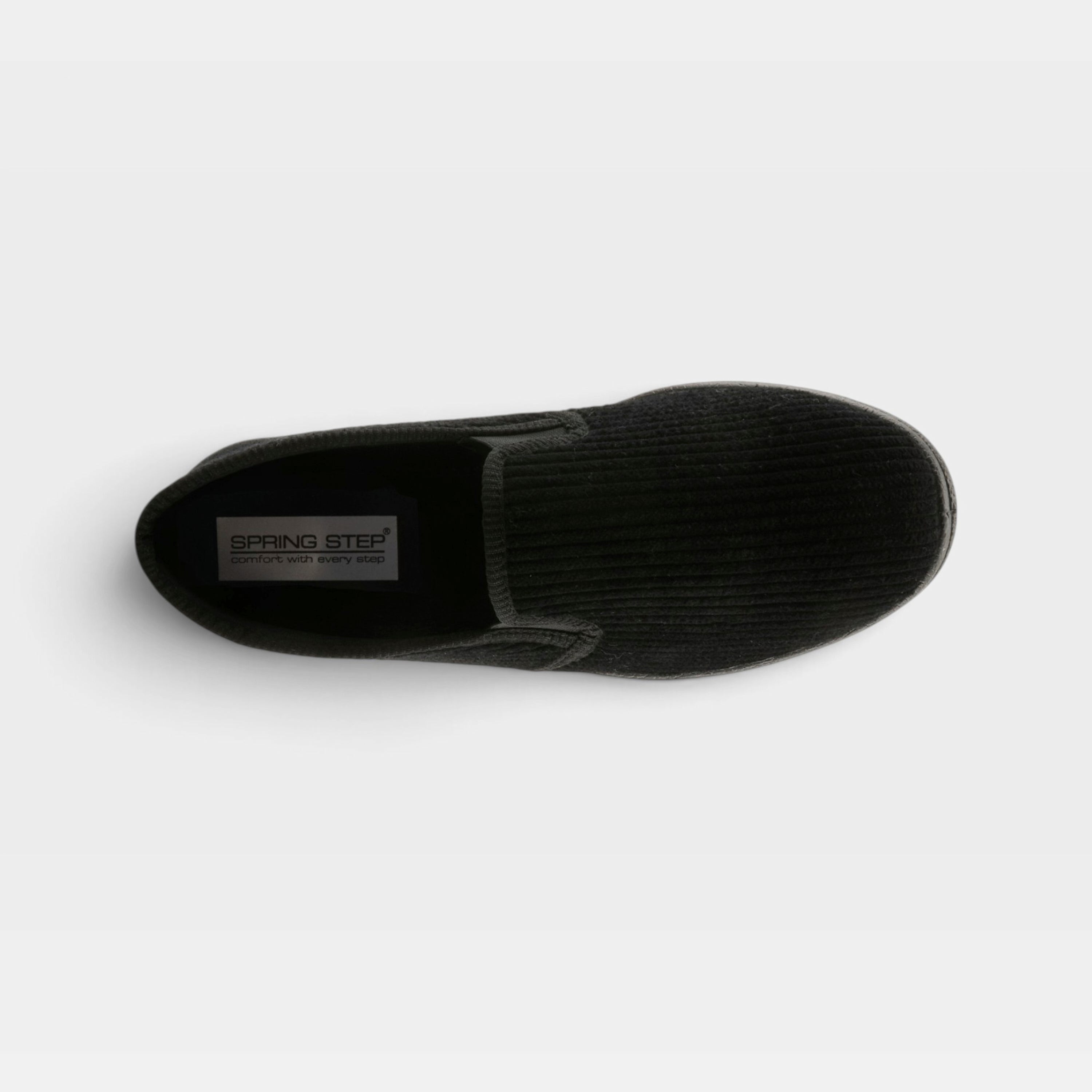 Spring Step Men Adam Black Slipper