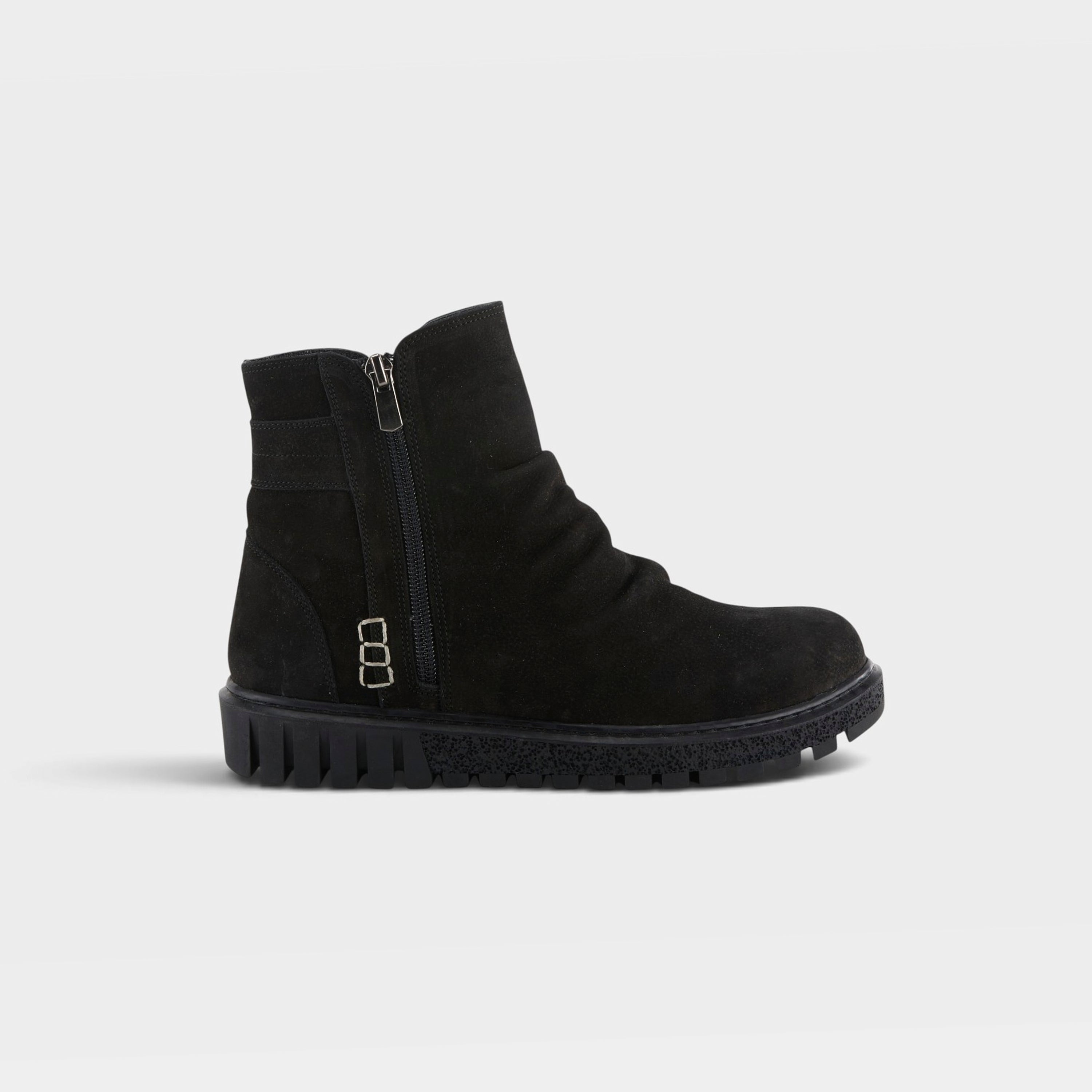 Spring Step Addlyn Black Nubuck Bootie