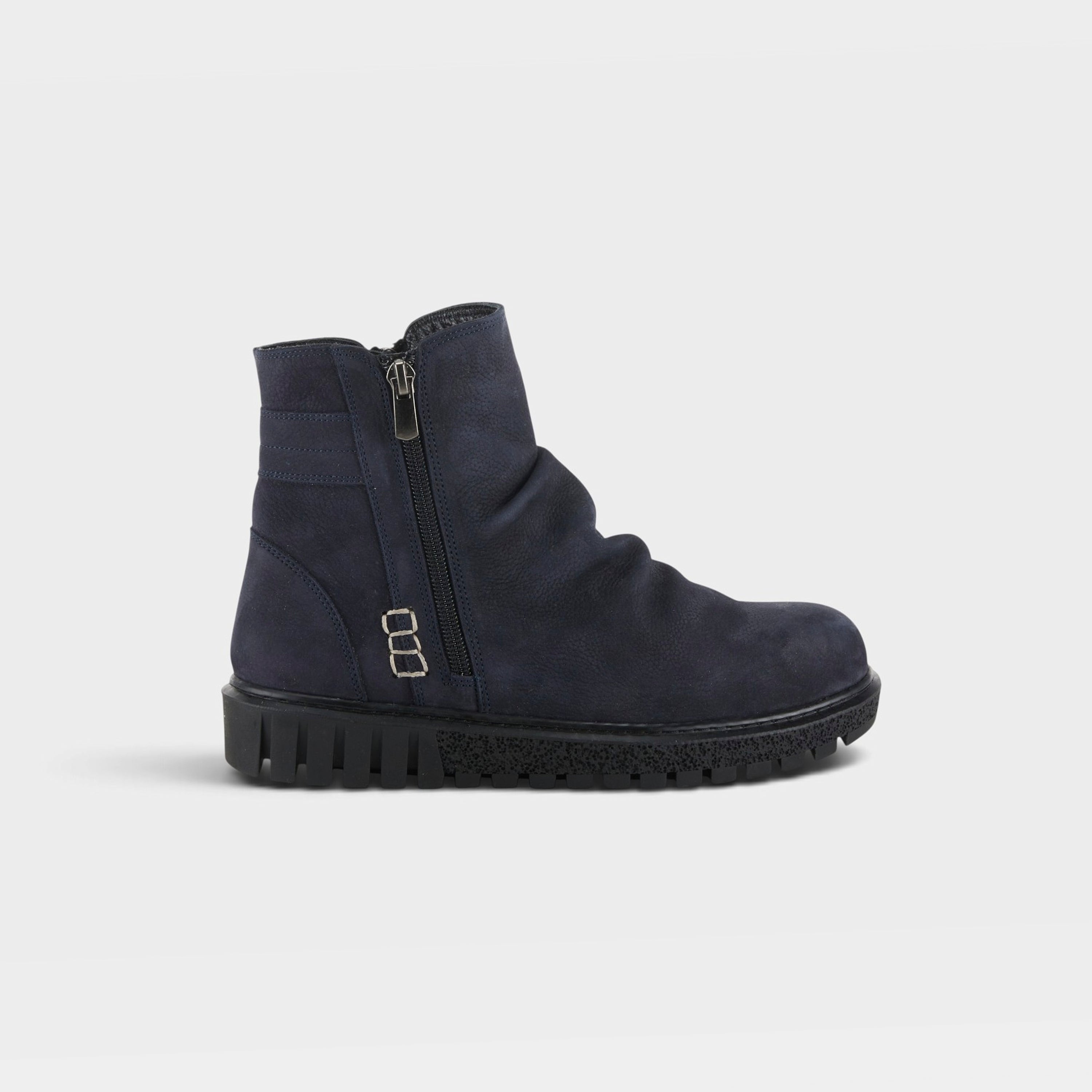Spring Step Addlyn Navy Nubuck Bootie