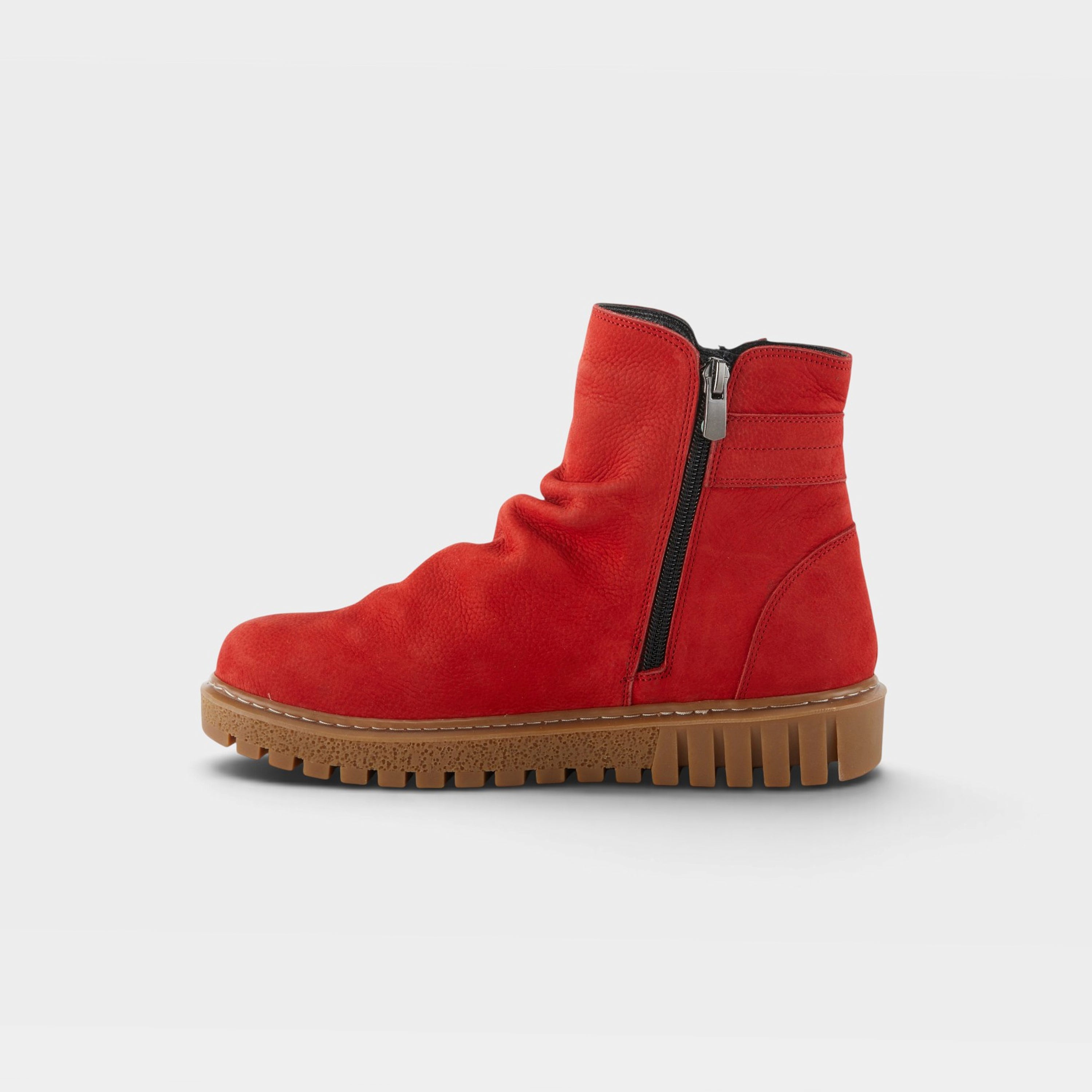 Spring Step Addlyn Red Nubuck Bootie