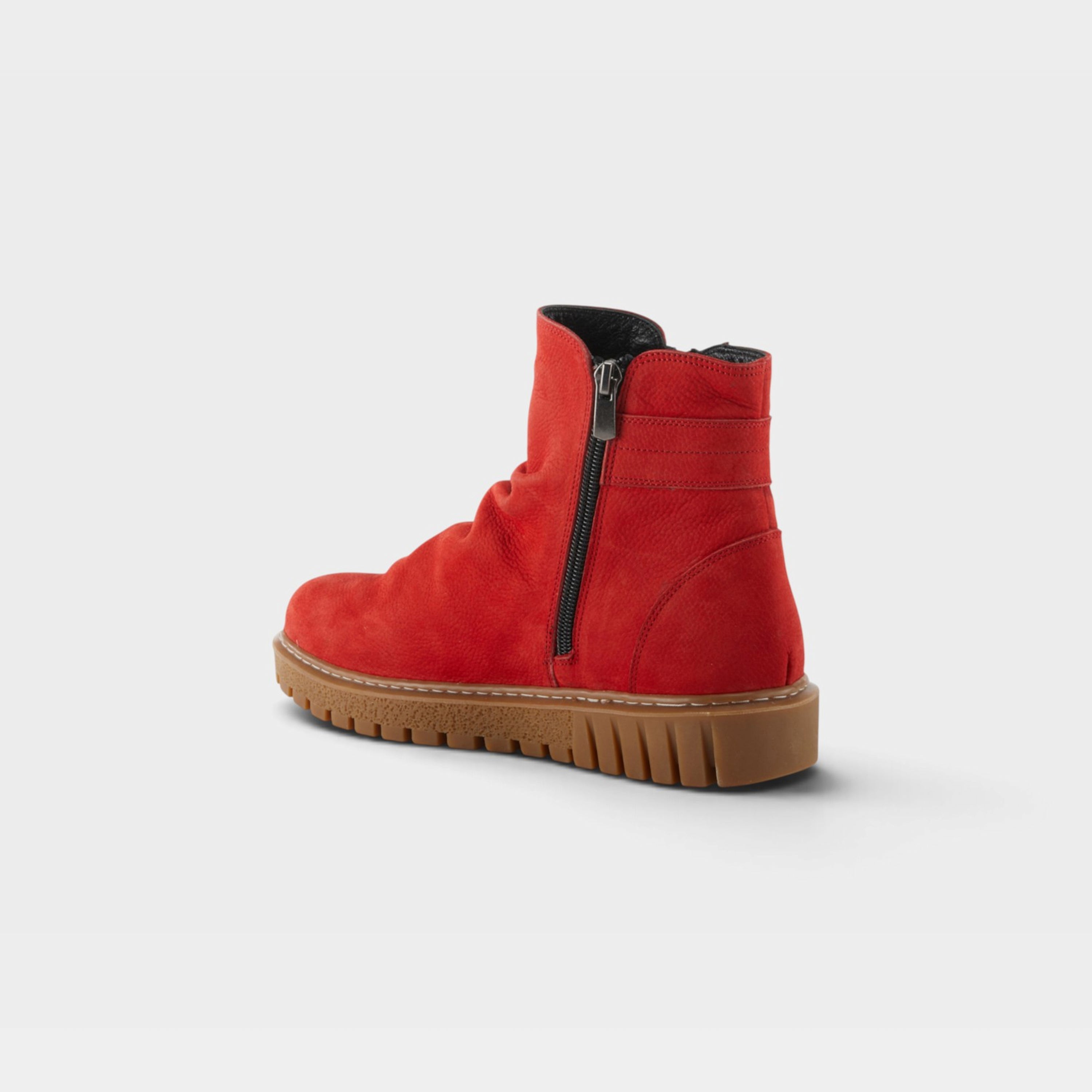 Spring Step Addlyn Red Nubuck Bootie