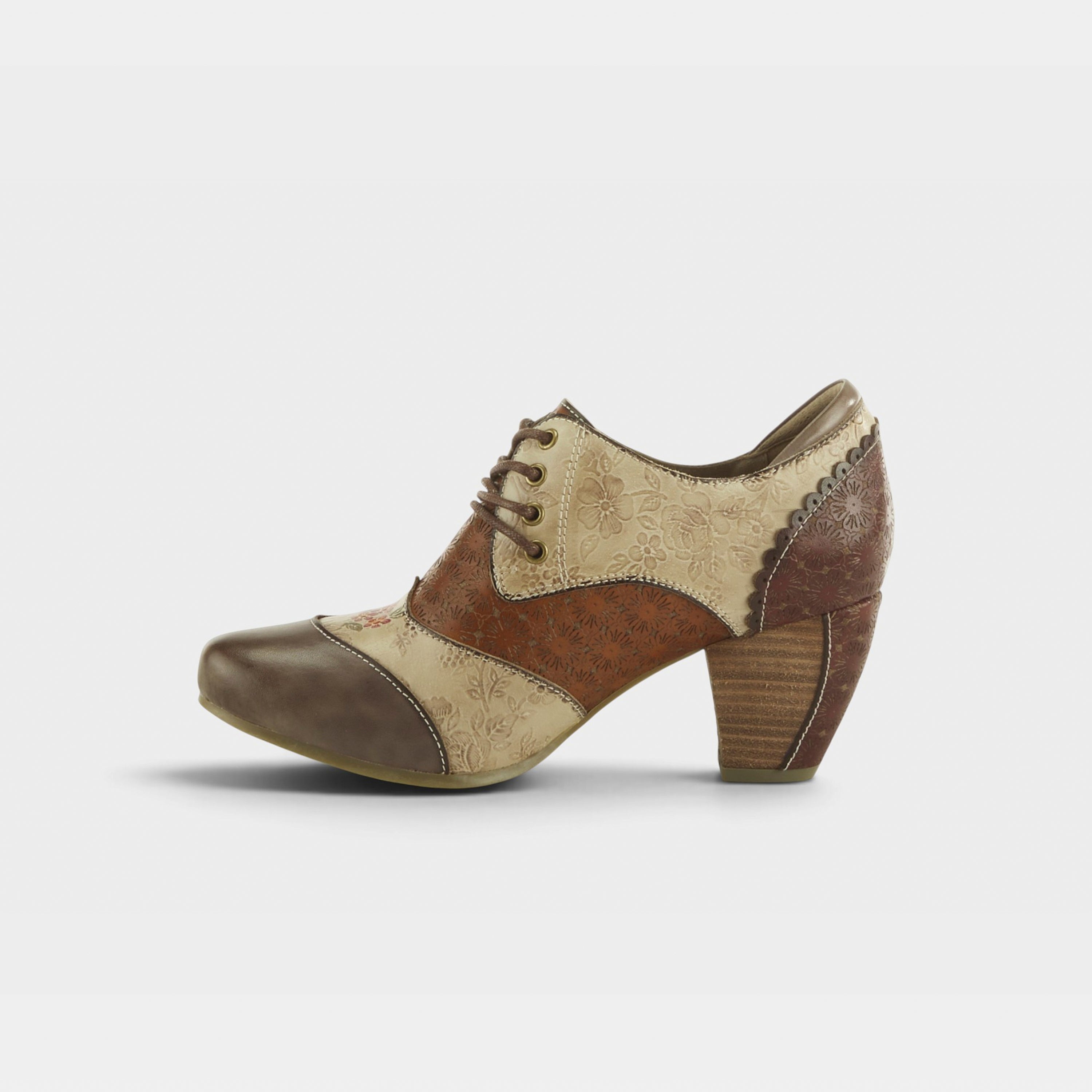 L'Artiste Adelvice-Fleur shoes in Grey Multi, side view