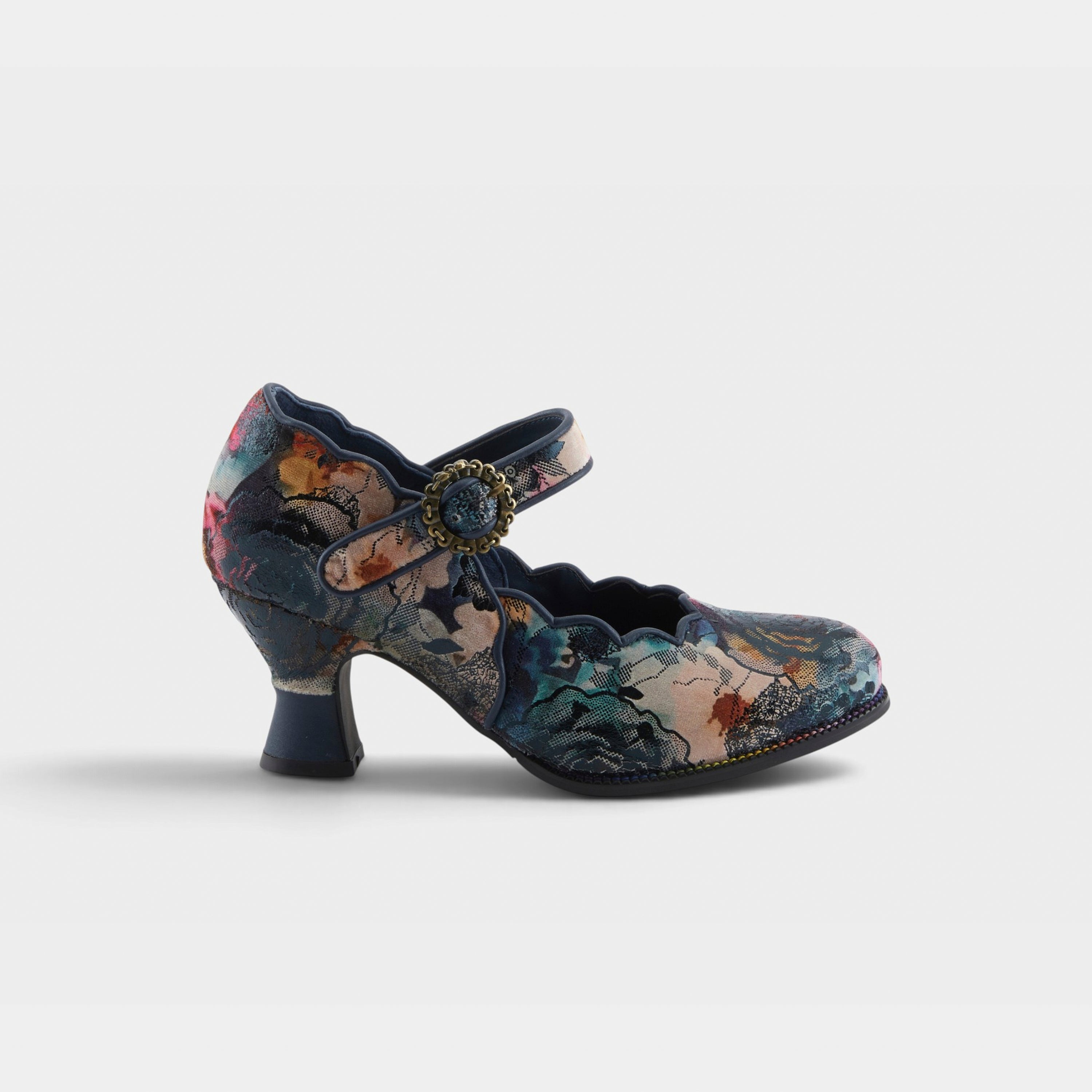L'Artiste Adodora-Prit shoes in Navy Multi, hero view