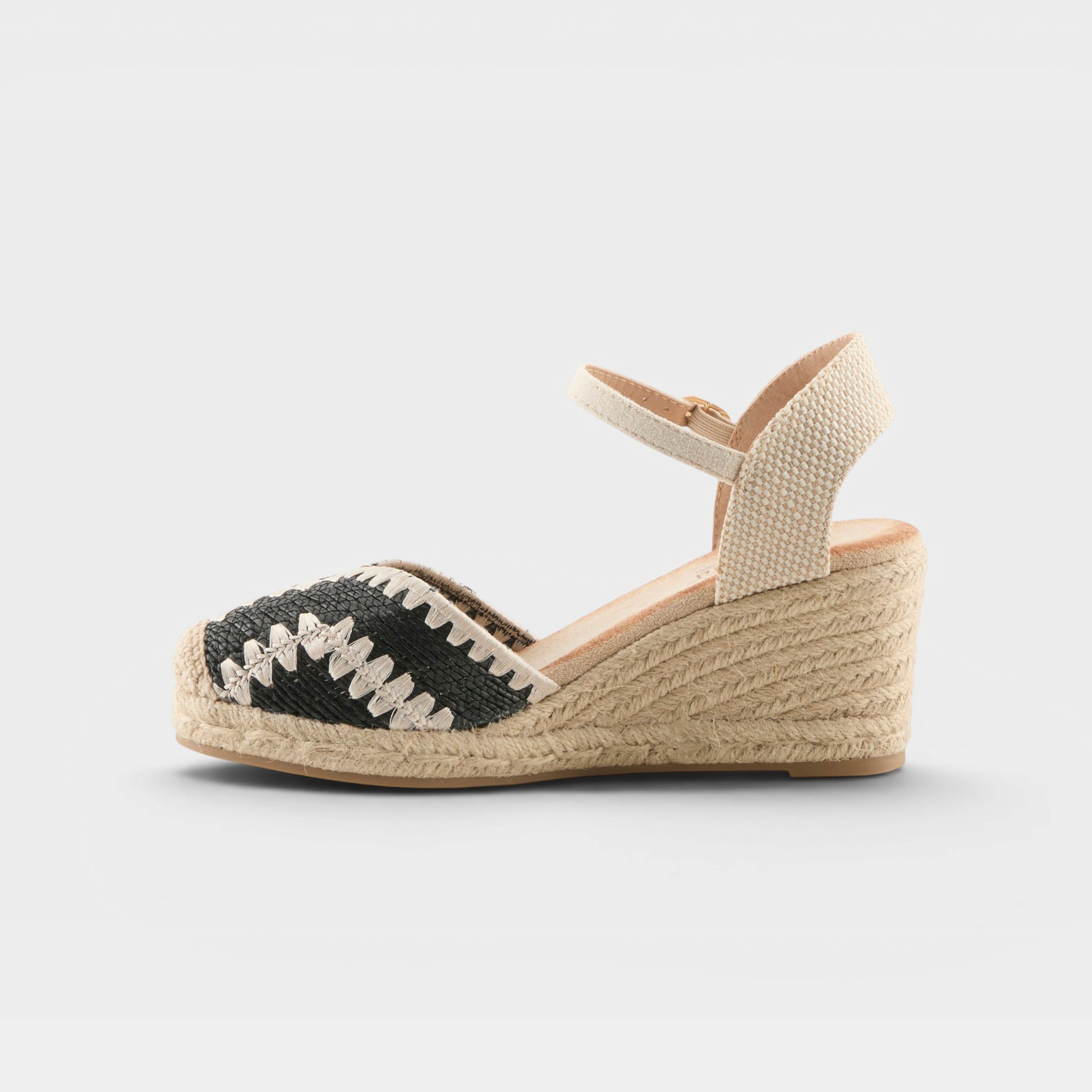 Azura Adrina Black Multi Espadrille