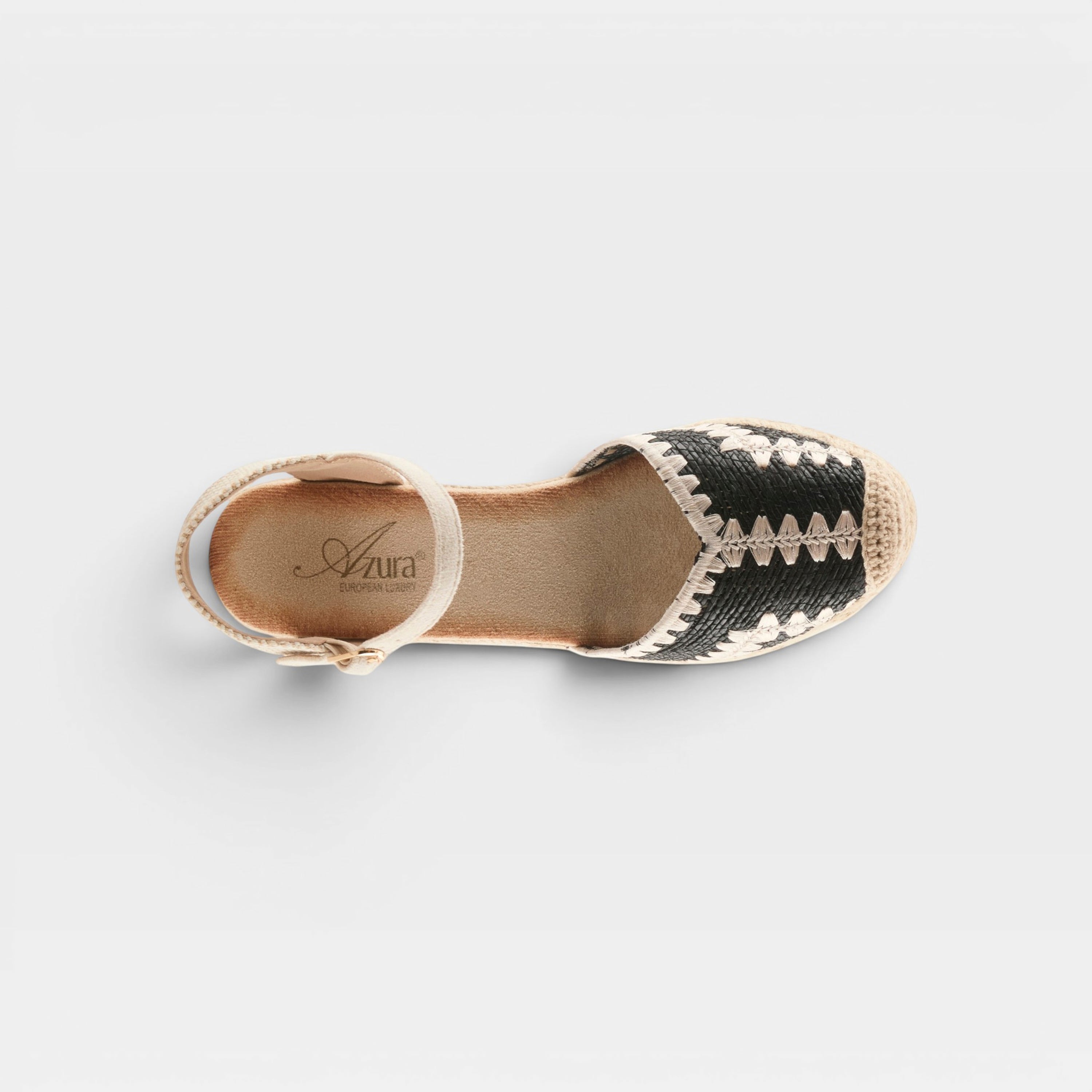 Azura Adrina Black Multi Espadrille