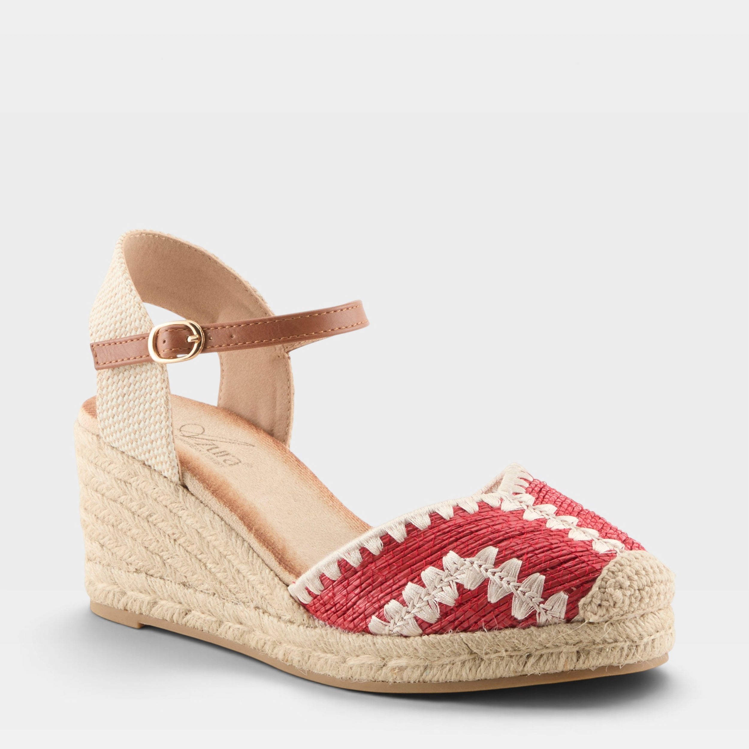 Azura Adrina Red Multi Espadrille