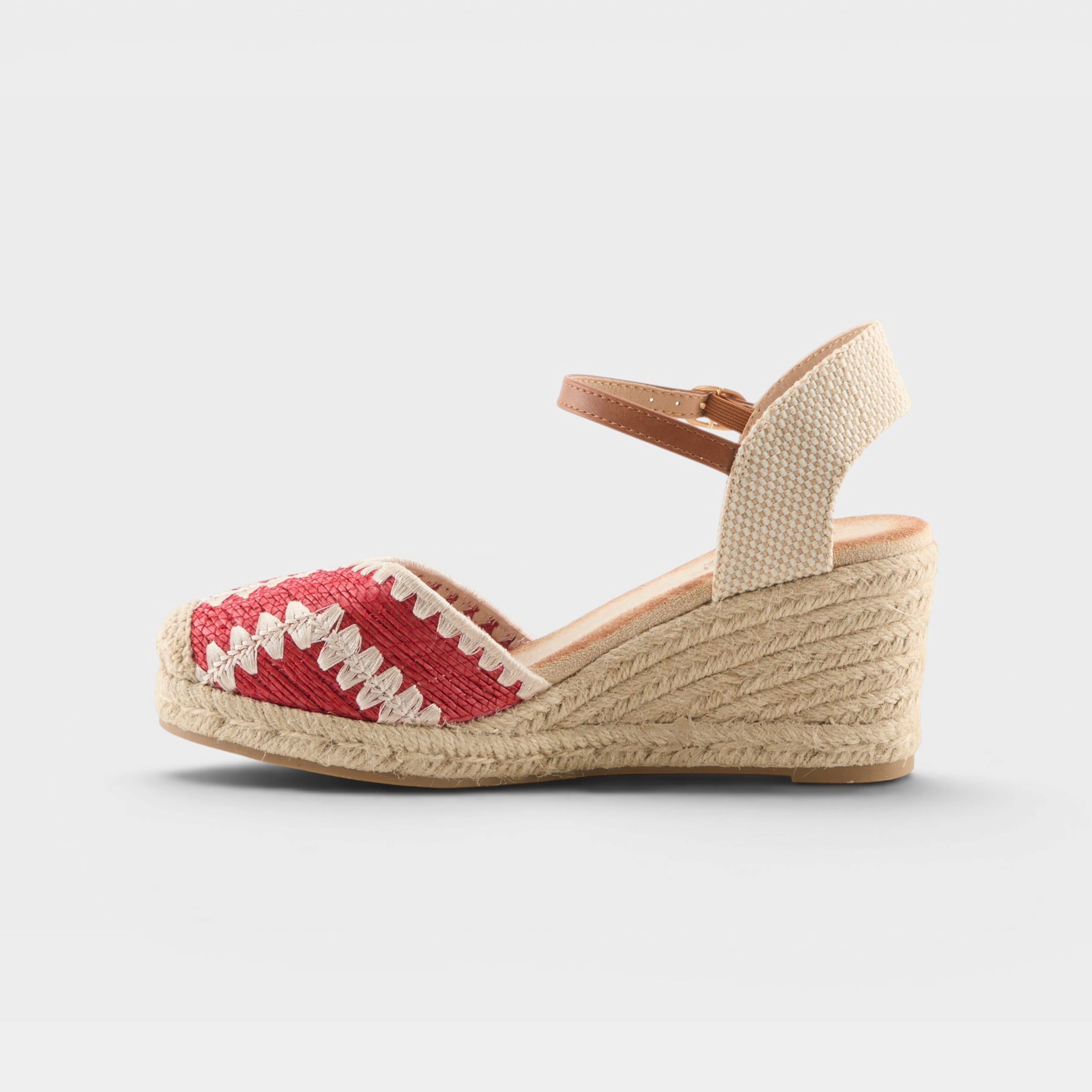 Azura Adrina Red Multi Espadrille
