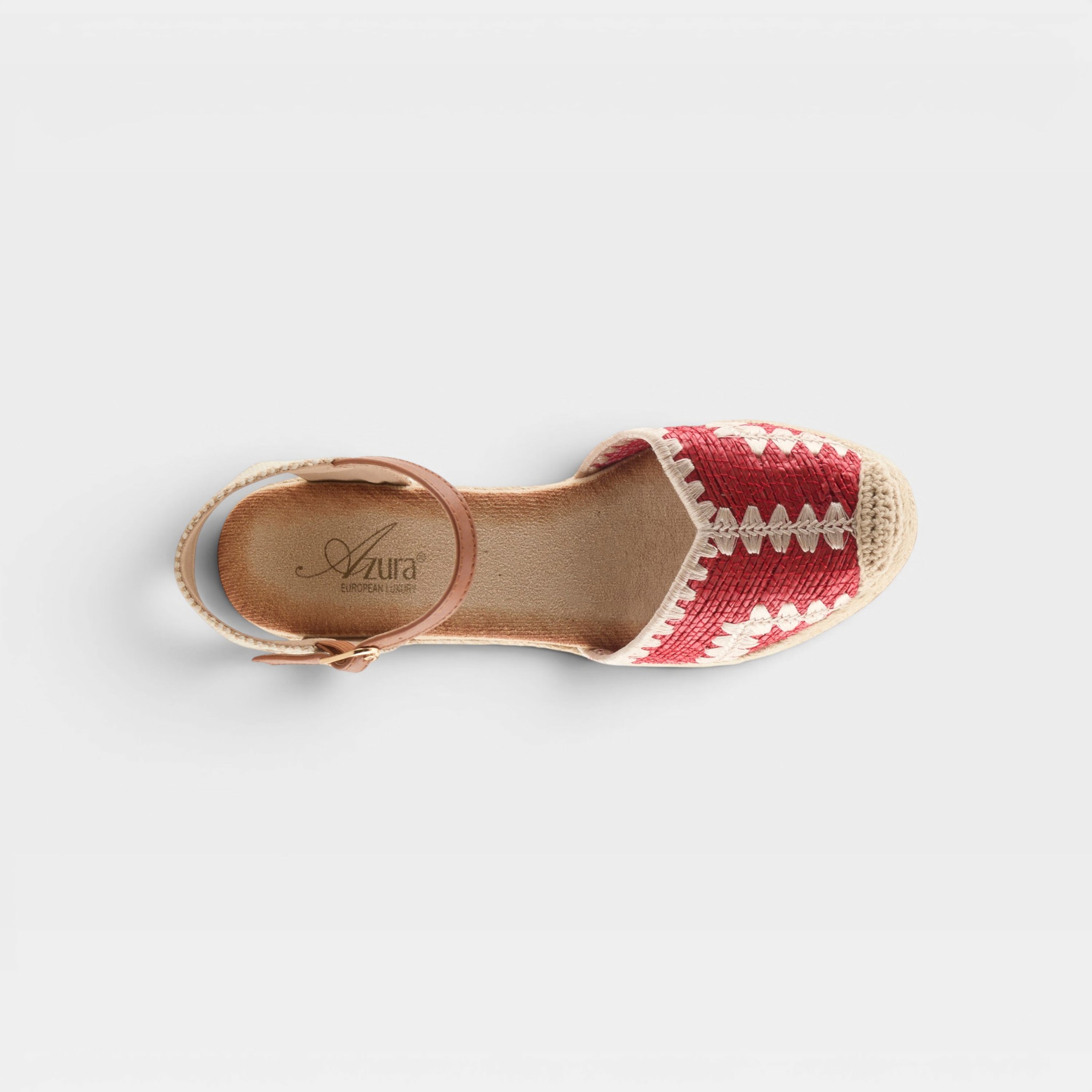 Azura Adrina Red Multi Espadrille