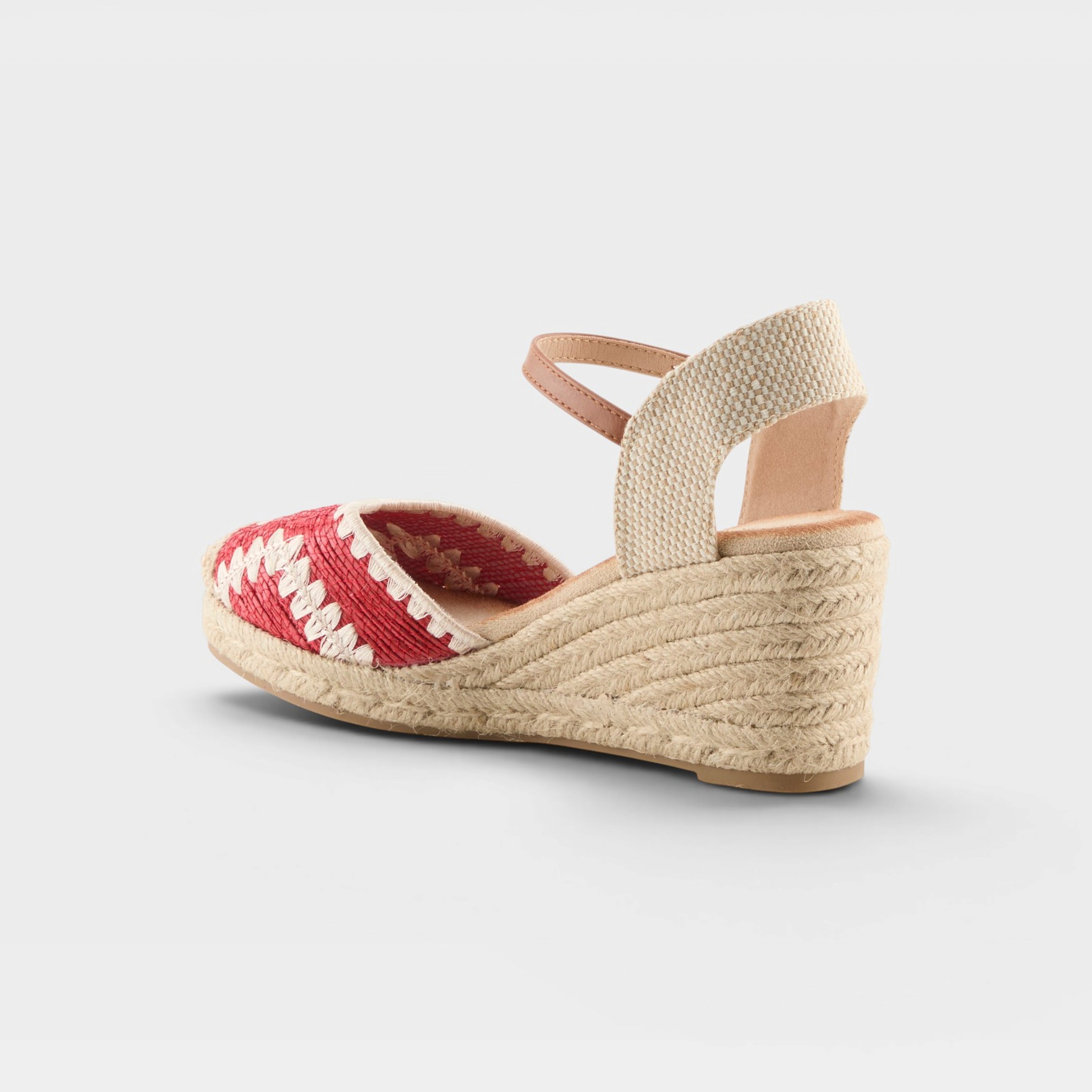 Azura Adrina Red Multi Espadrille