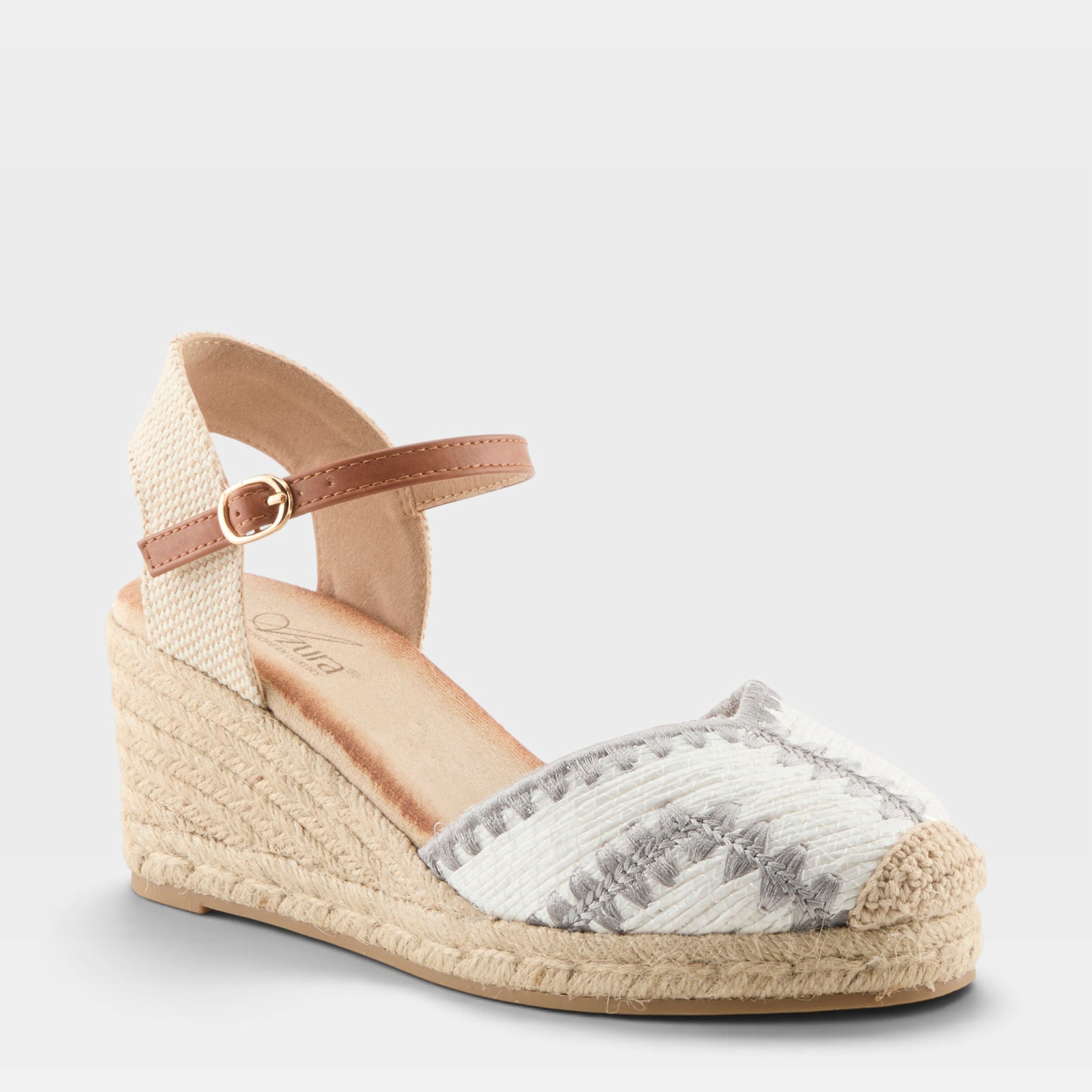 Azura Adrina White Multi Espadrille