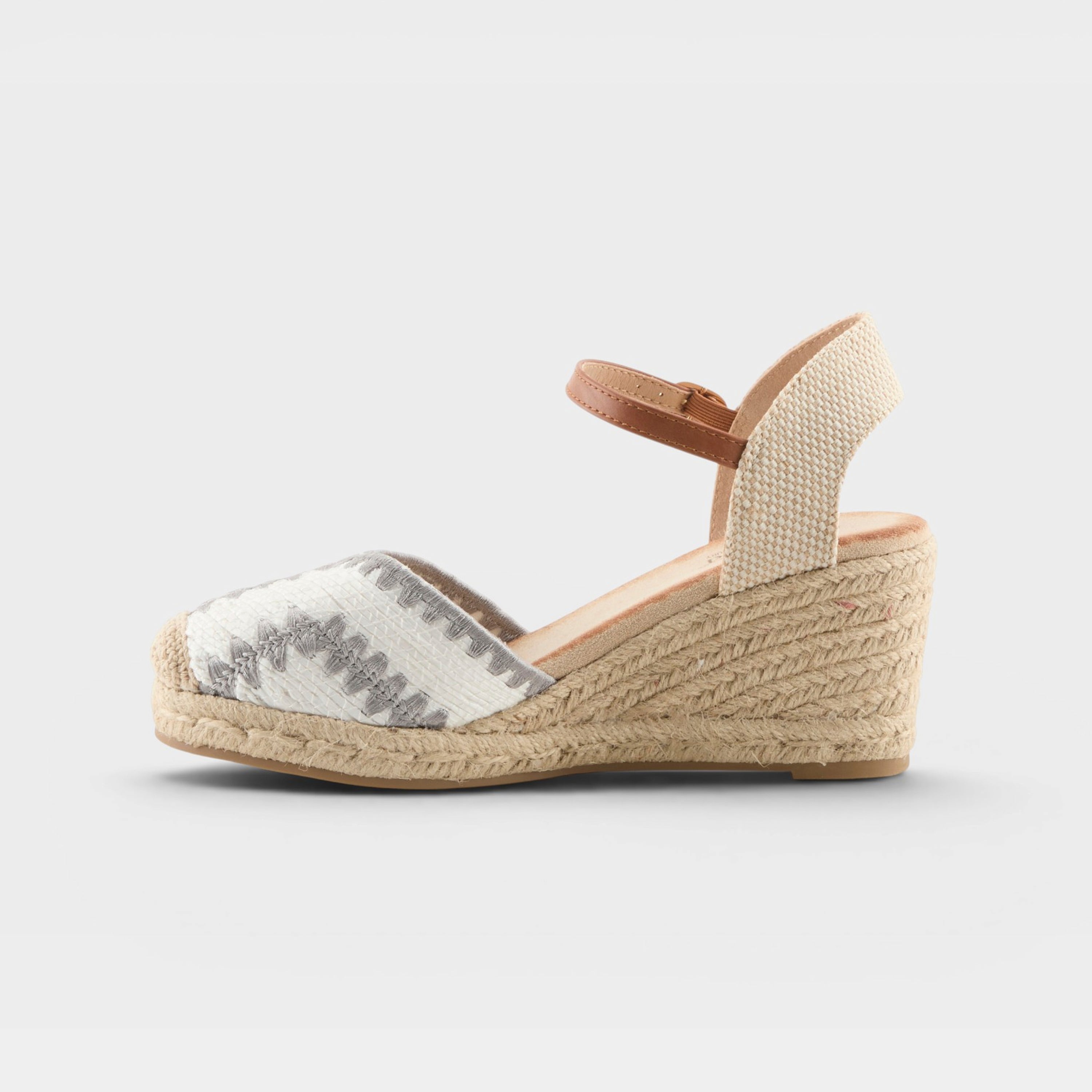Azura Adrina White Multi Espadrille