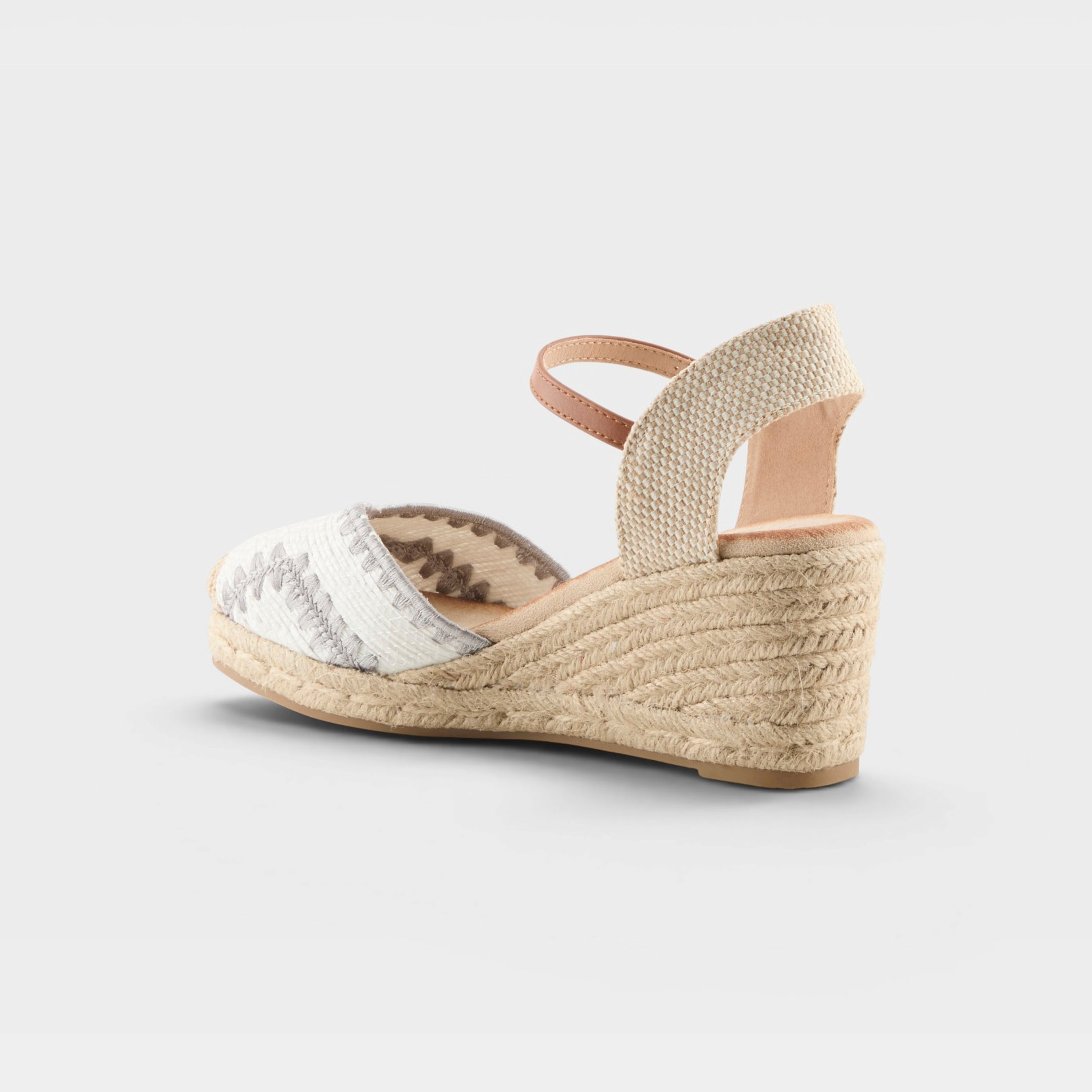 Azura Adrina White Multi Espadrille