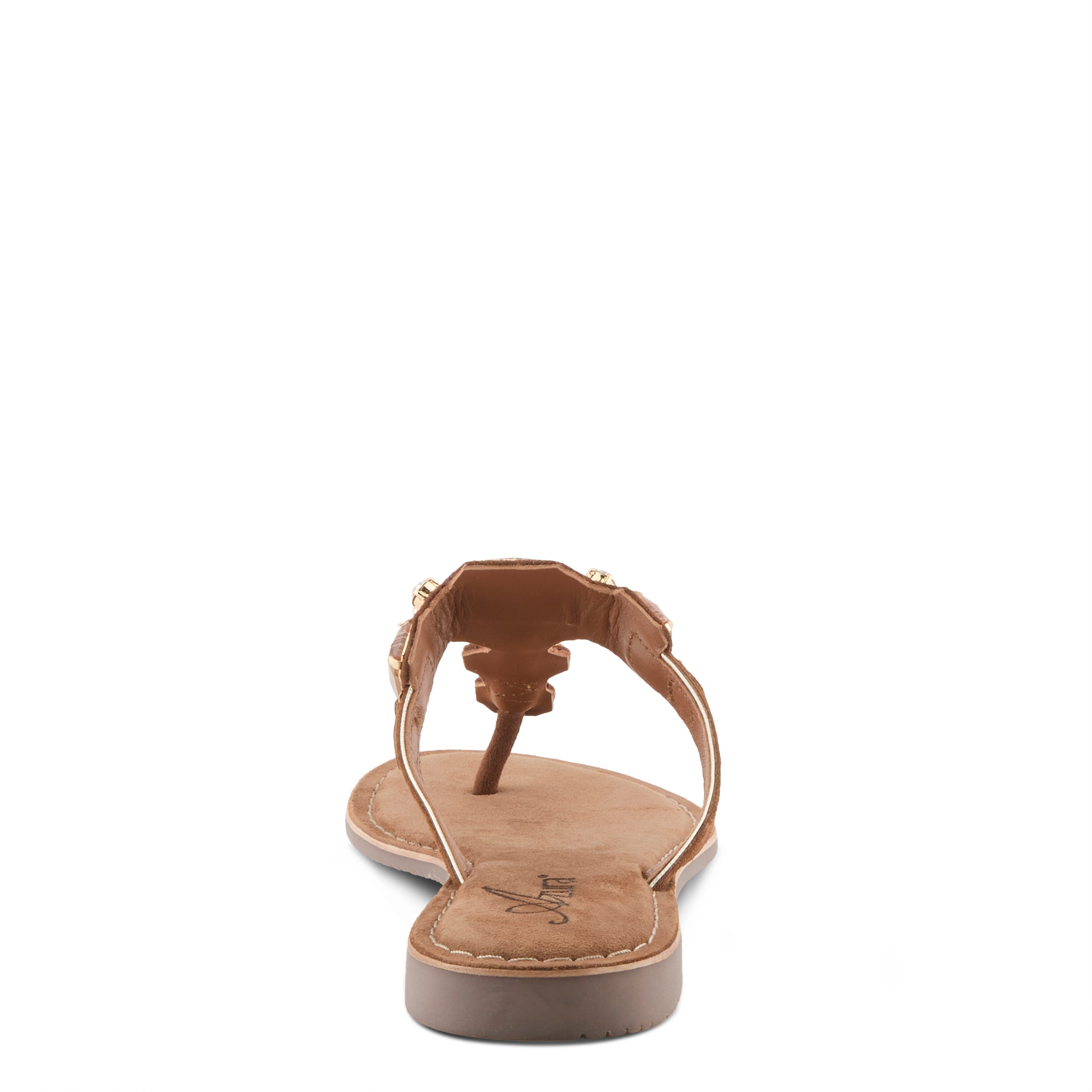 Azura Agates women's sandal in tan suede with suede upper