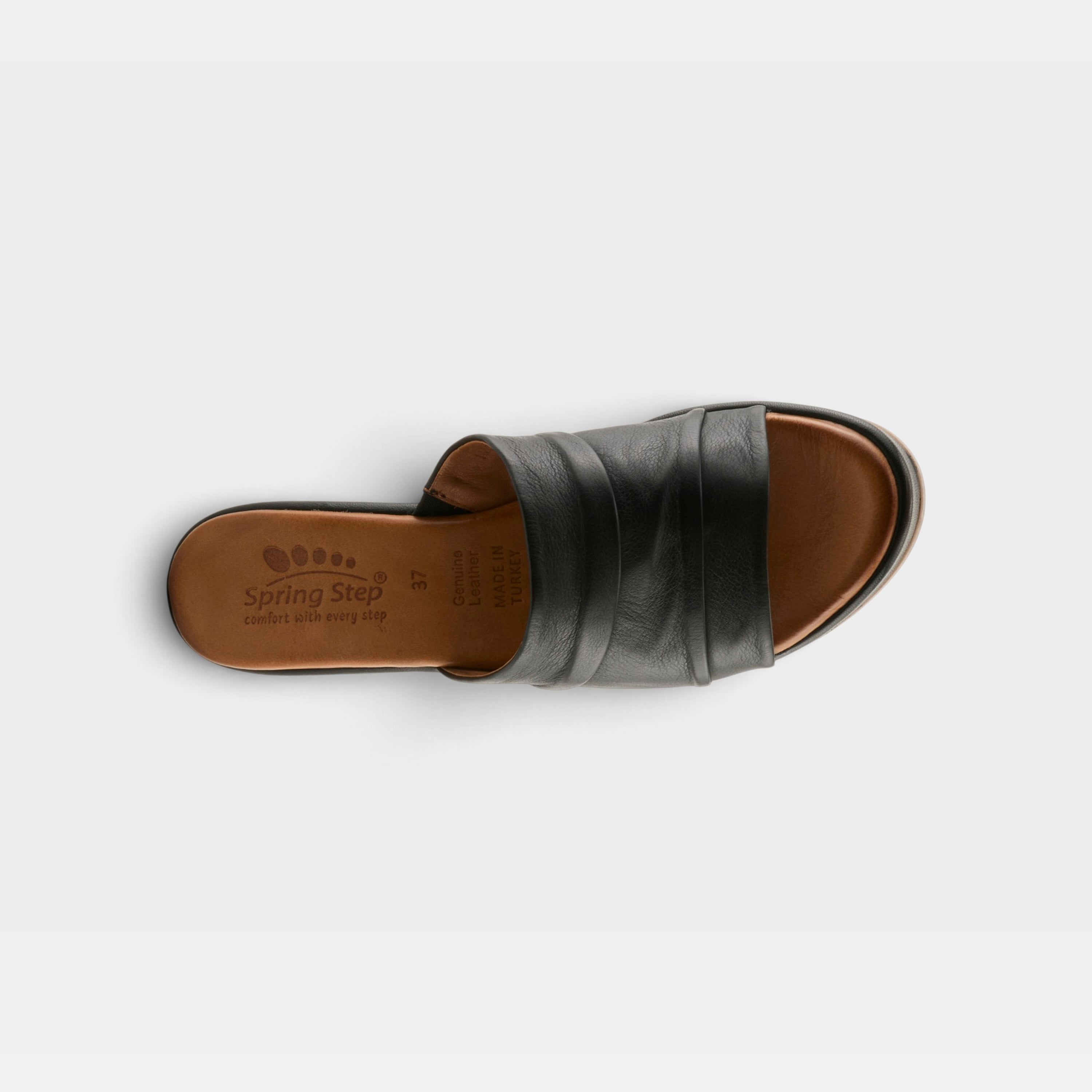 Spring Step Allerton Black Sandal