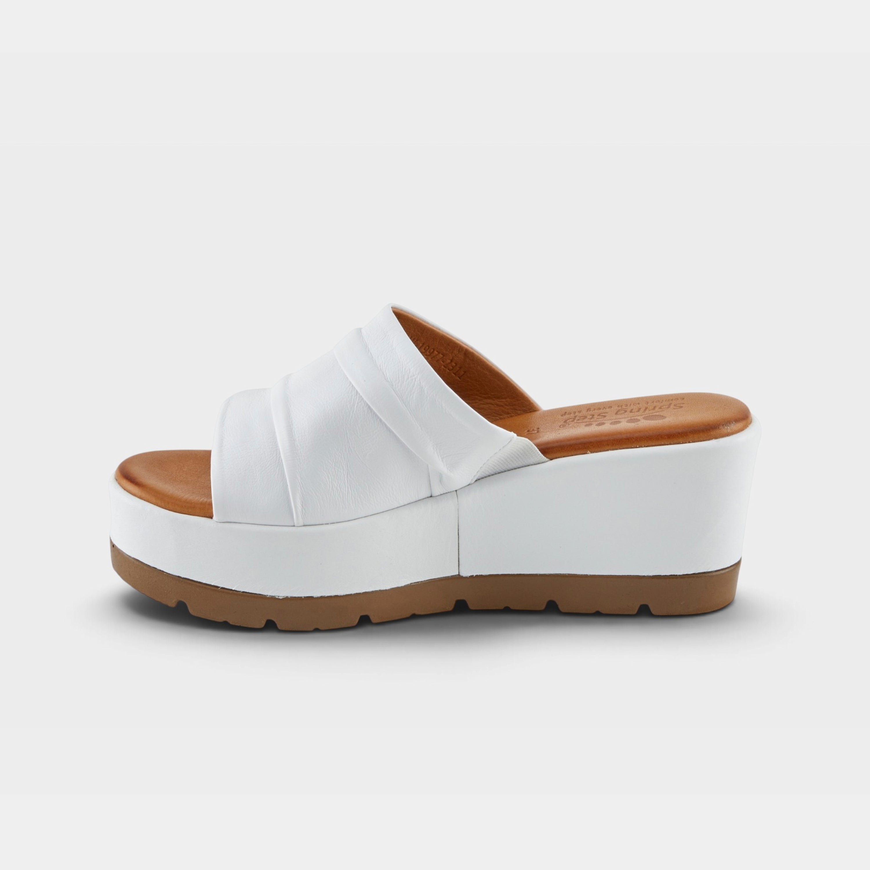 Spring Step Allerton White Sandal