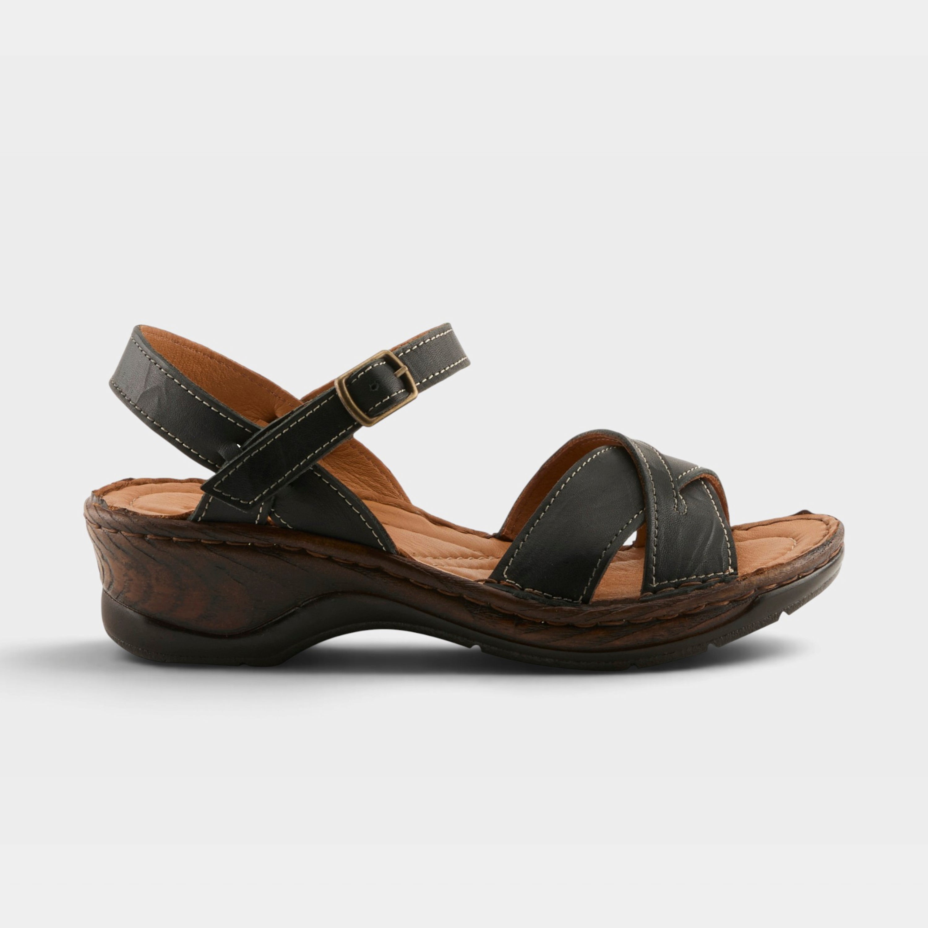 Spring Step Amareza Black Sandal