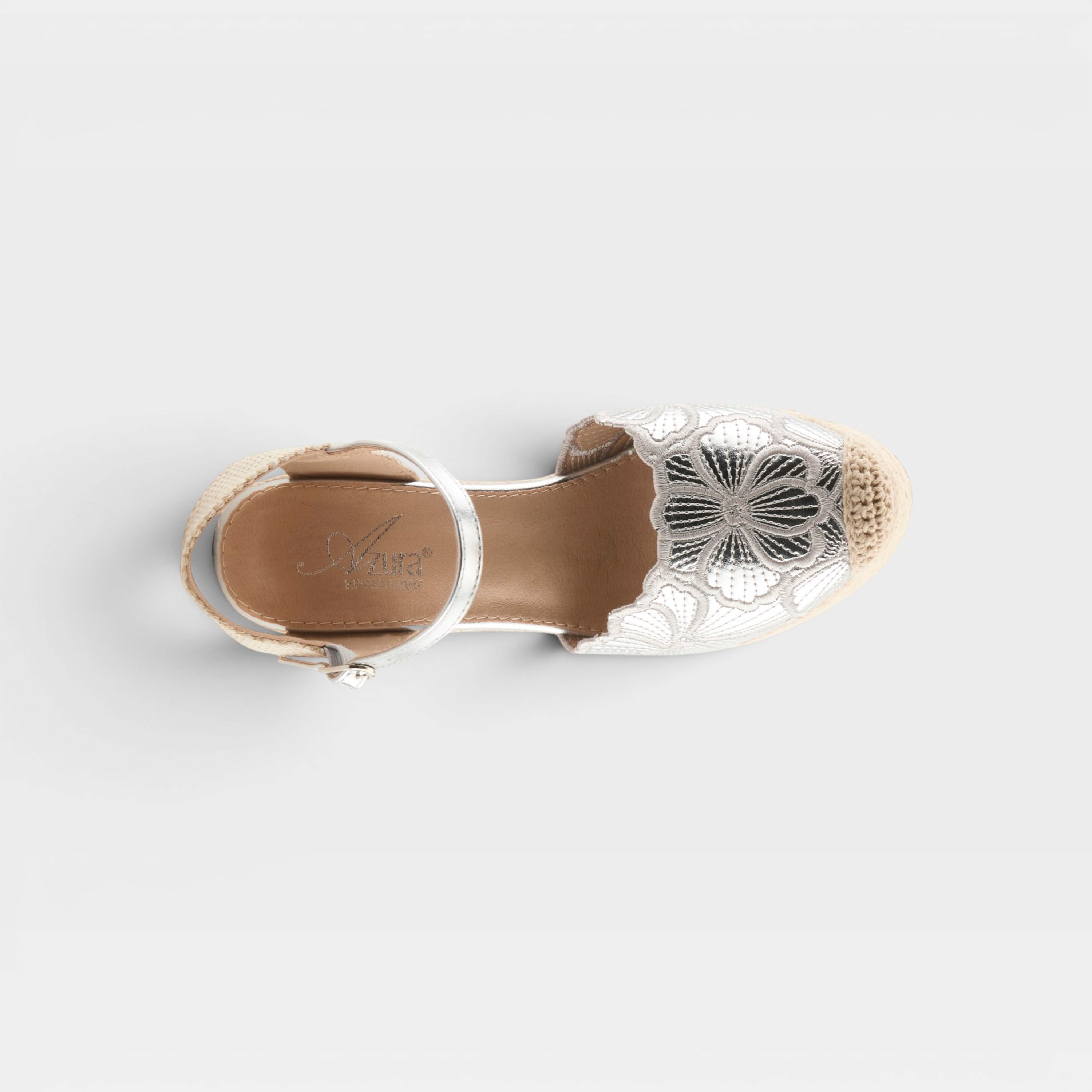 Azura Amelia Silver Multi Espadrille