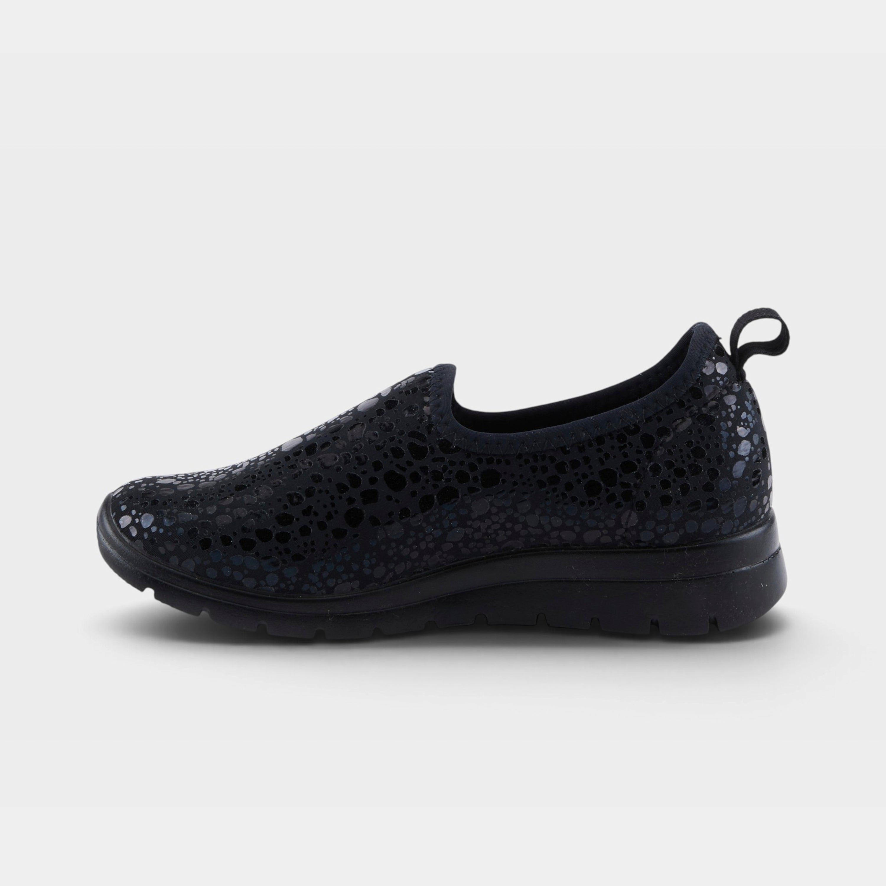 Flexus Anisia-Croco Black Shoe
