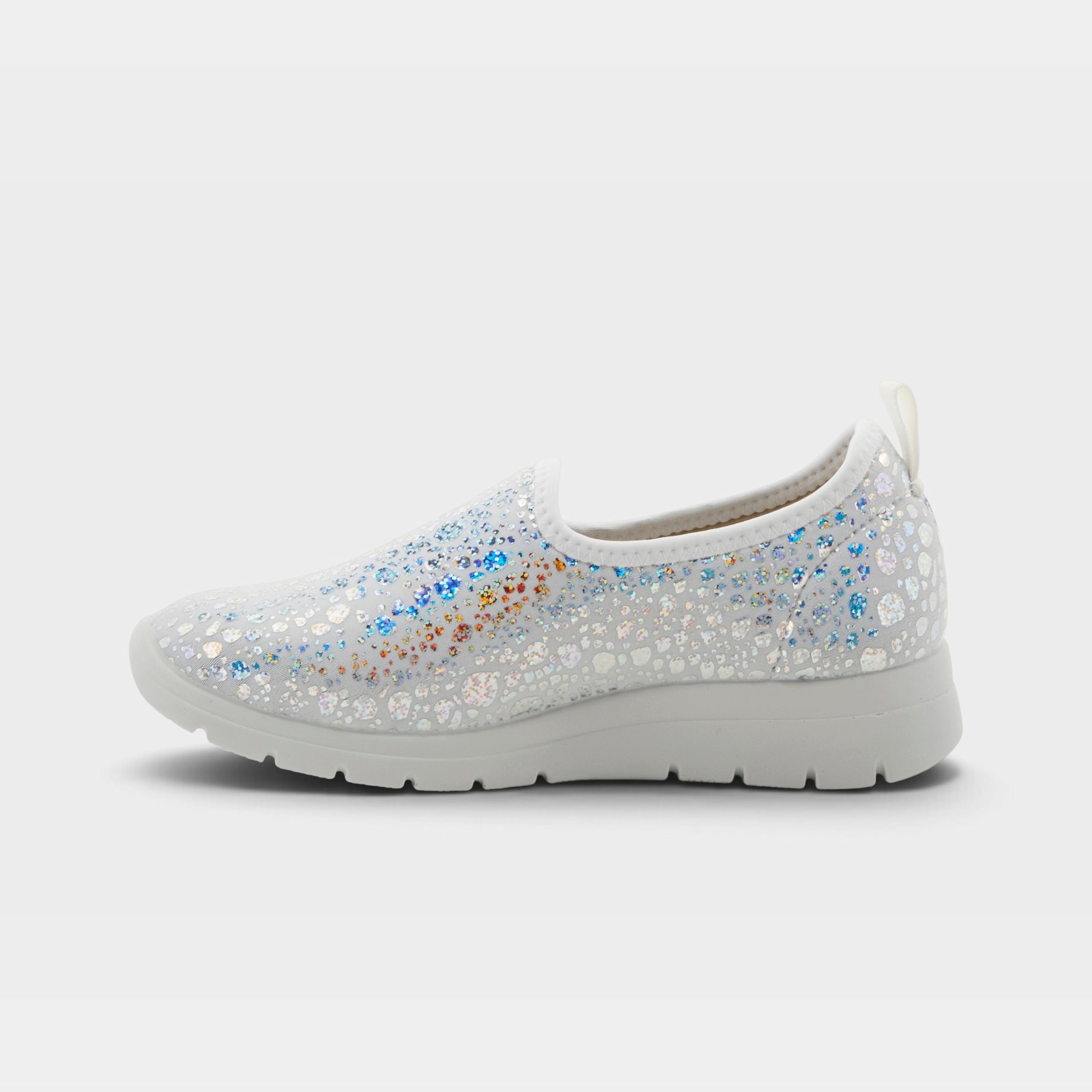 Flexus Anisia-Croco Silver Shoe