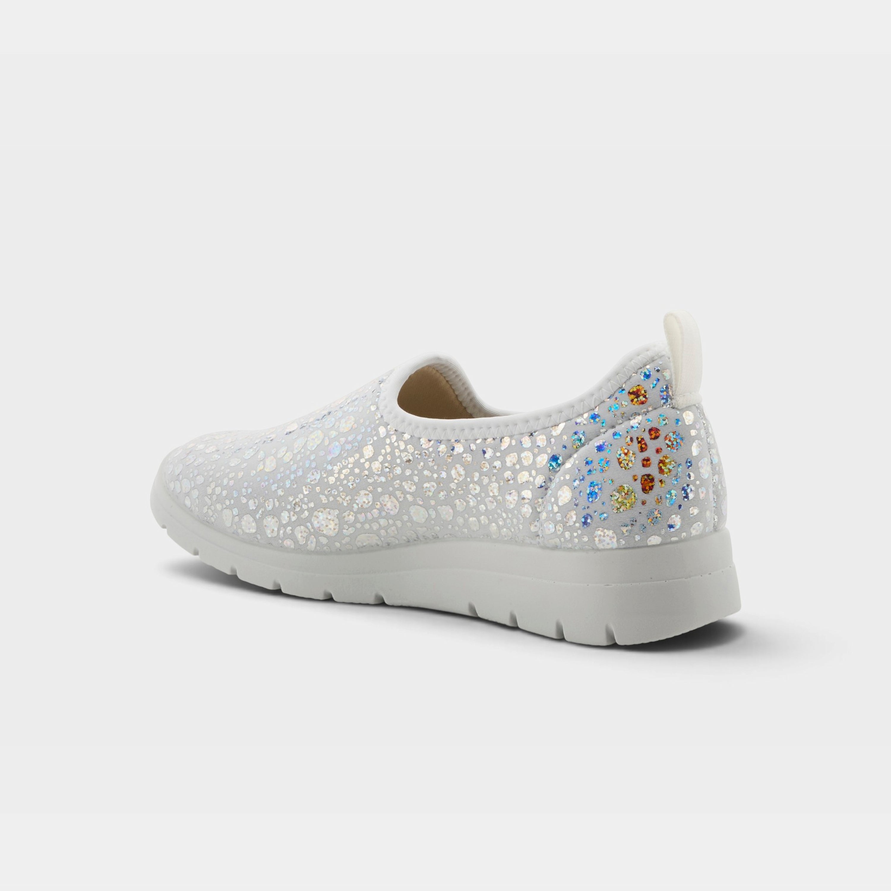 Flexus Anisia-Croco Silver Shoe