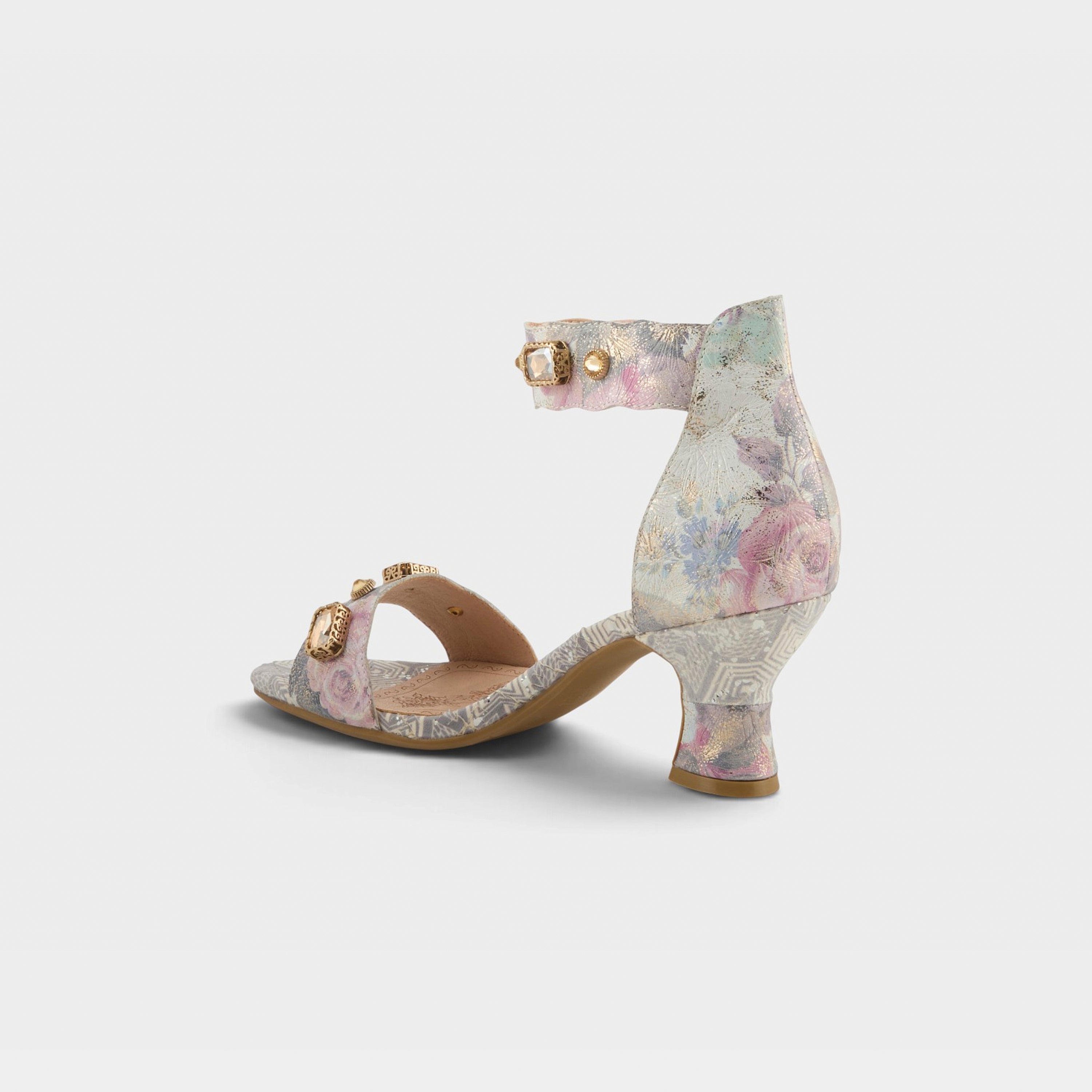 L'Artiste Aquavelva sandals in Pink Multi, alternate angle view