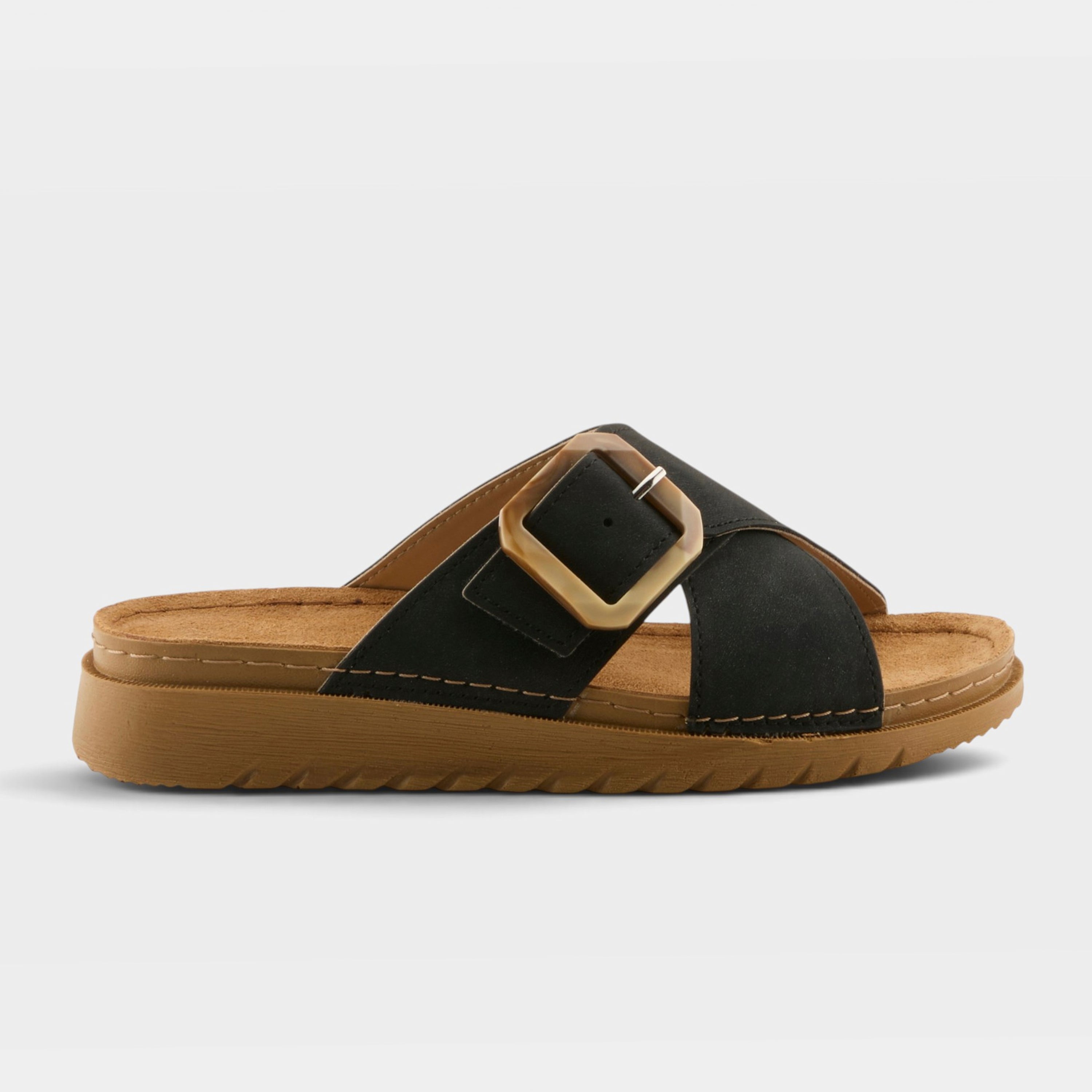 Flexus Aspa Black Sandal