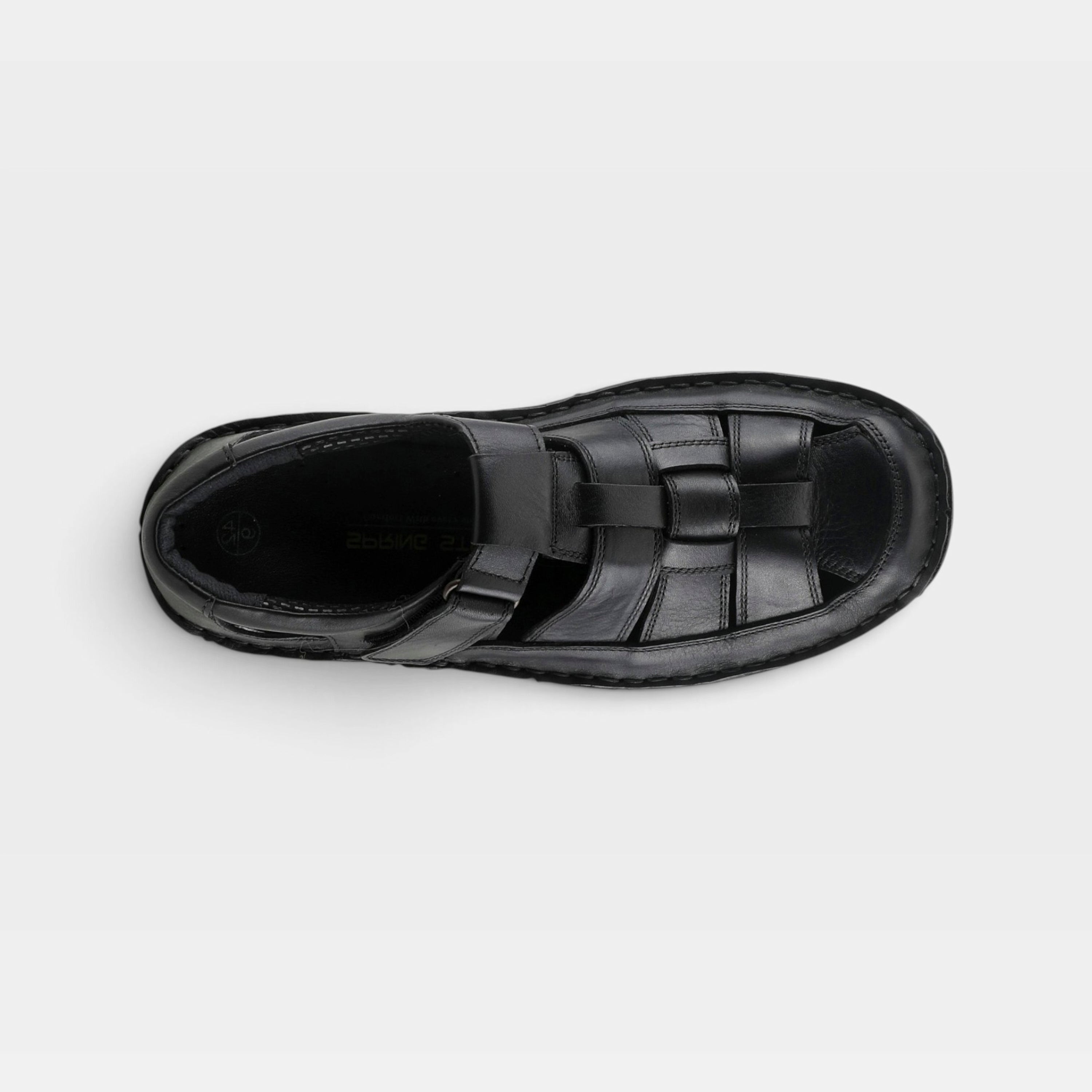 Spring Step Men Aspeno Black Sandal