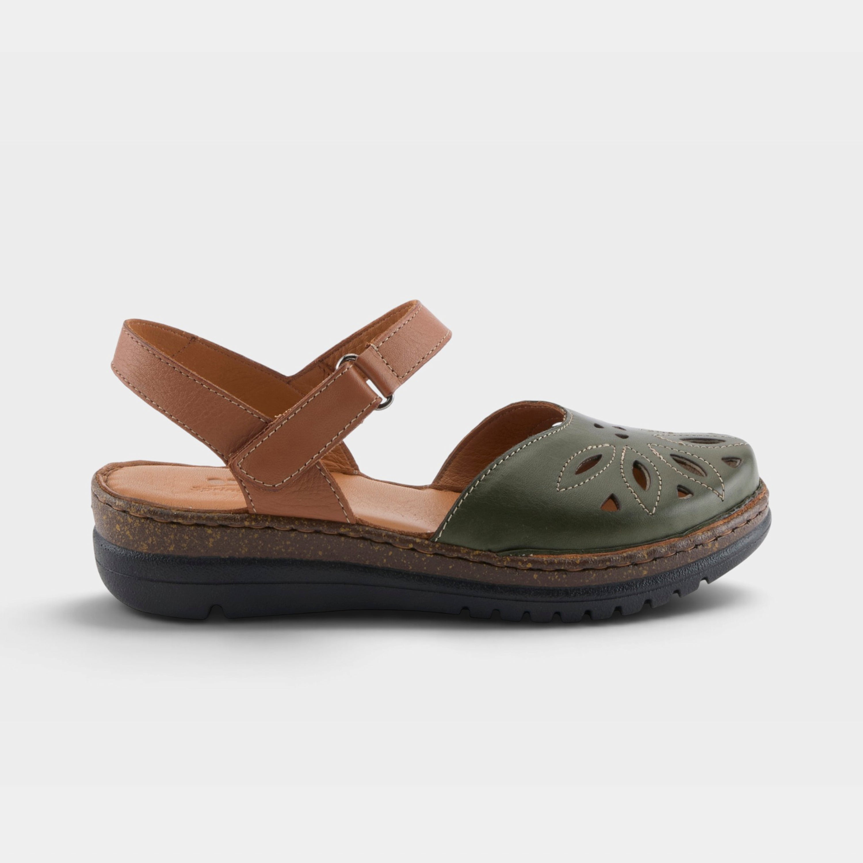 Spring Step Azmira Olive Multi Shoe