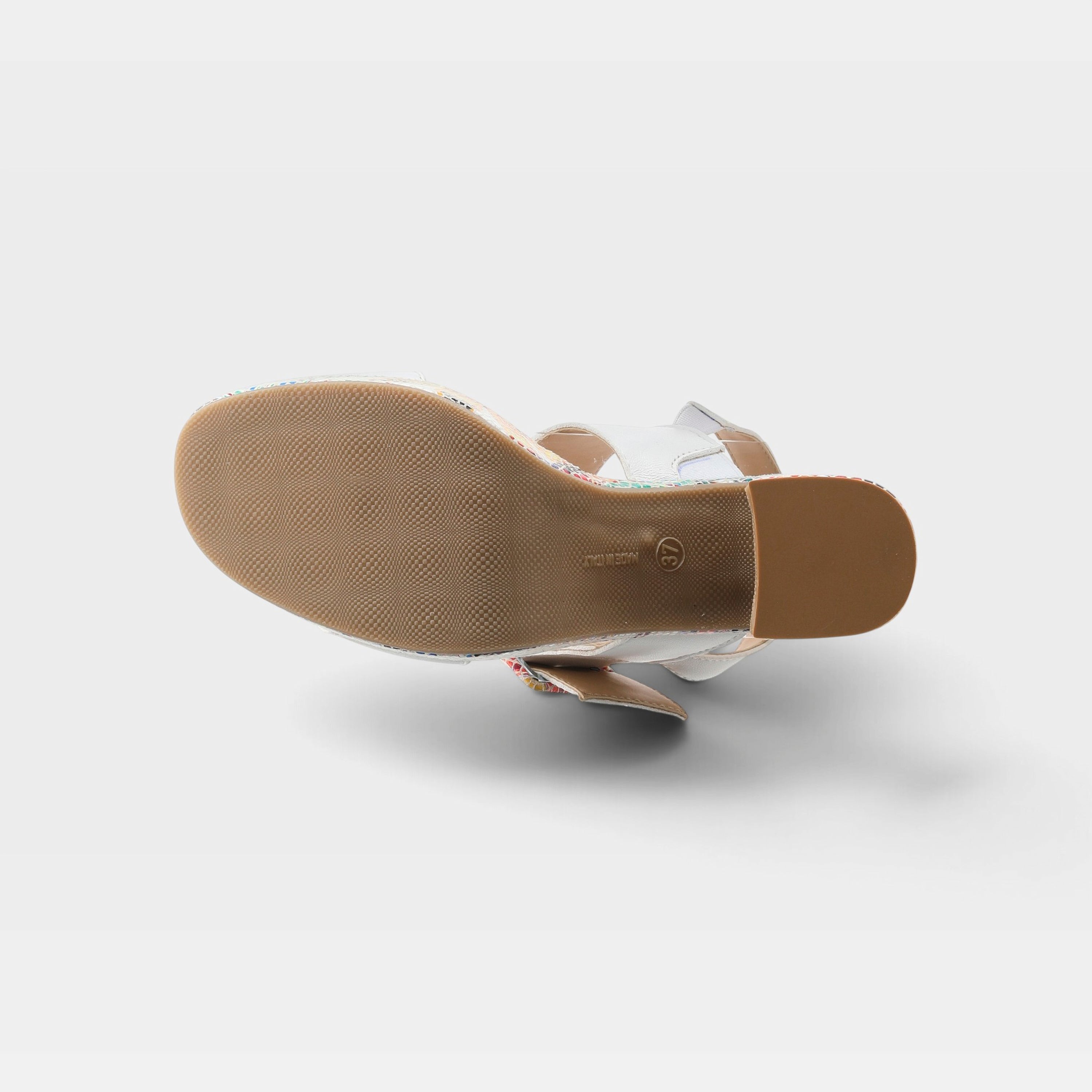 Spring Step Azucar White Multi Sandal