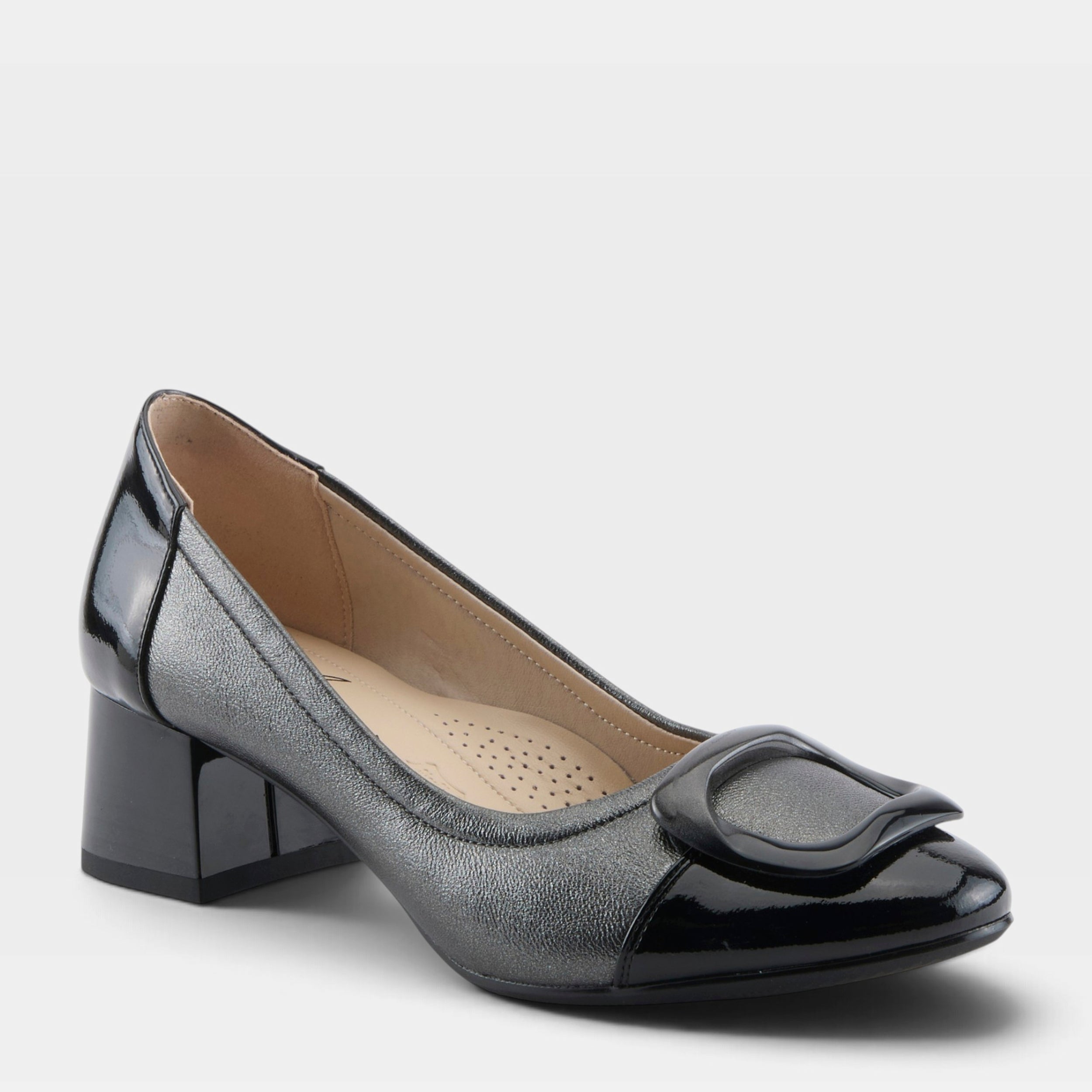 Azura Babysteps Grey Metallic Shoe