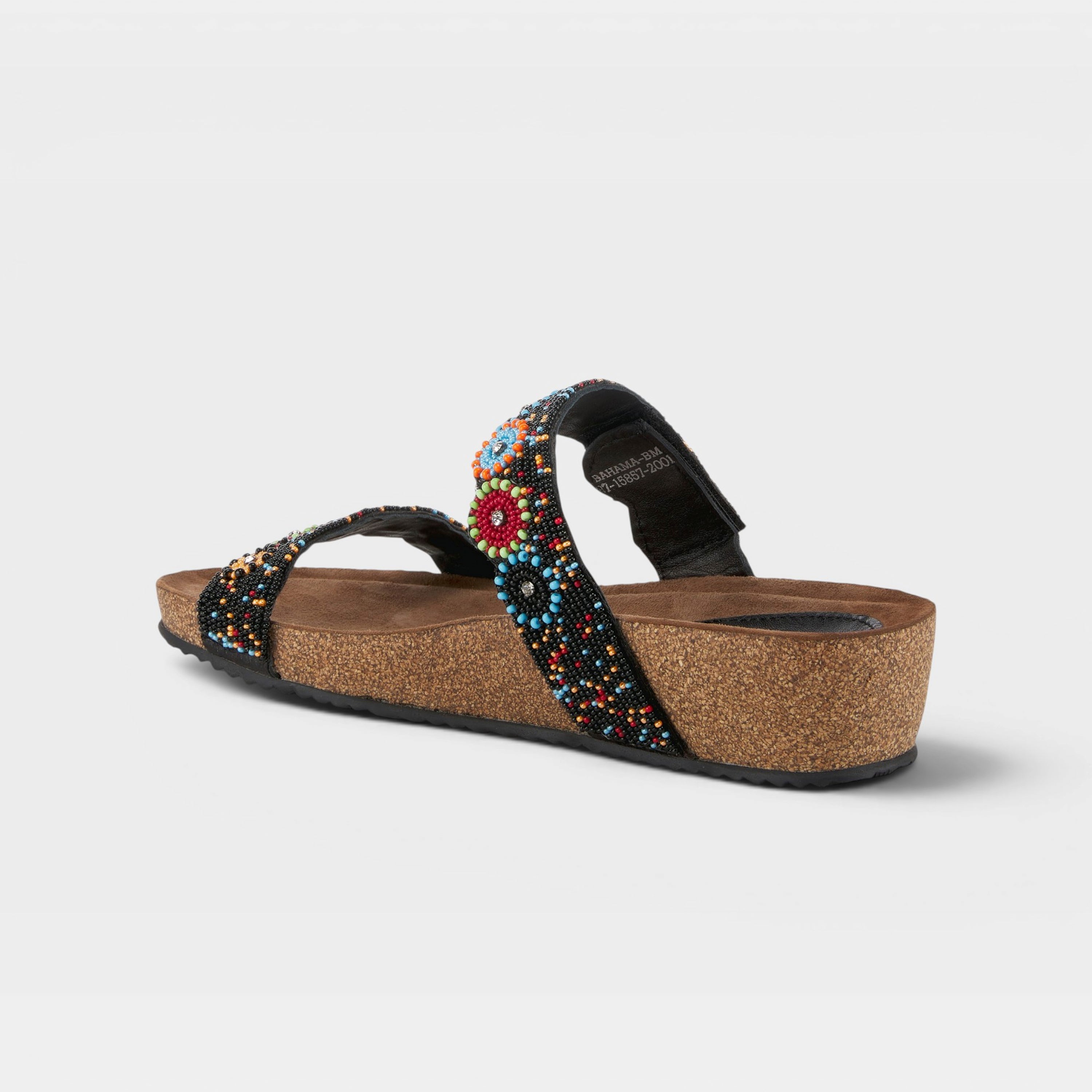 Azura Bahama Black Multi Sandal