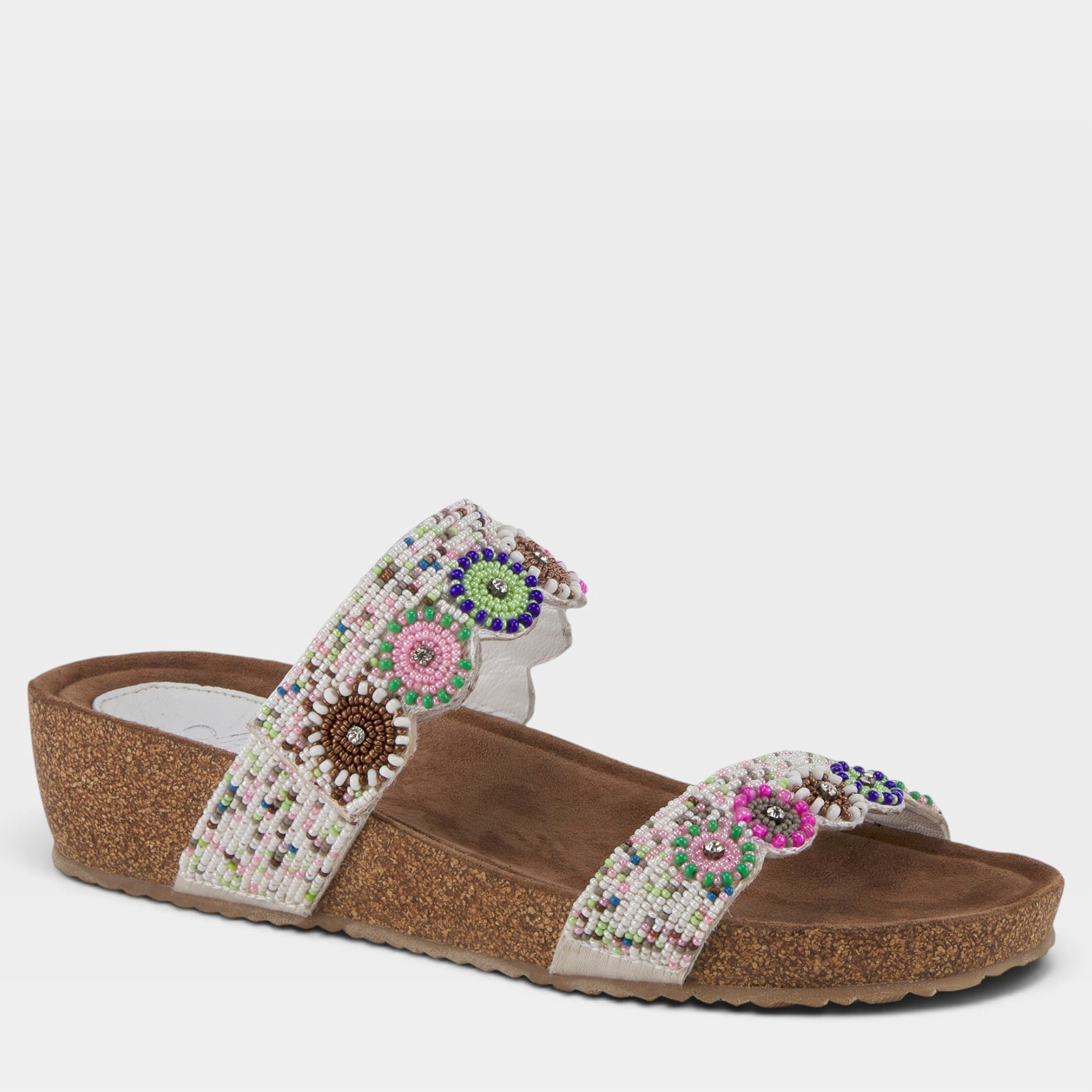 Azura Bahama White Multi Sandal