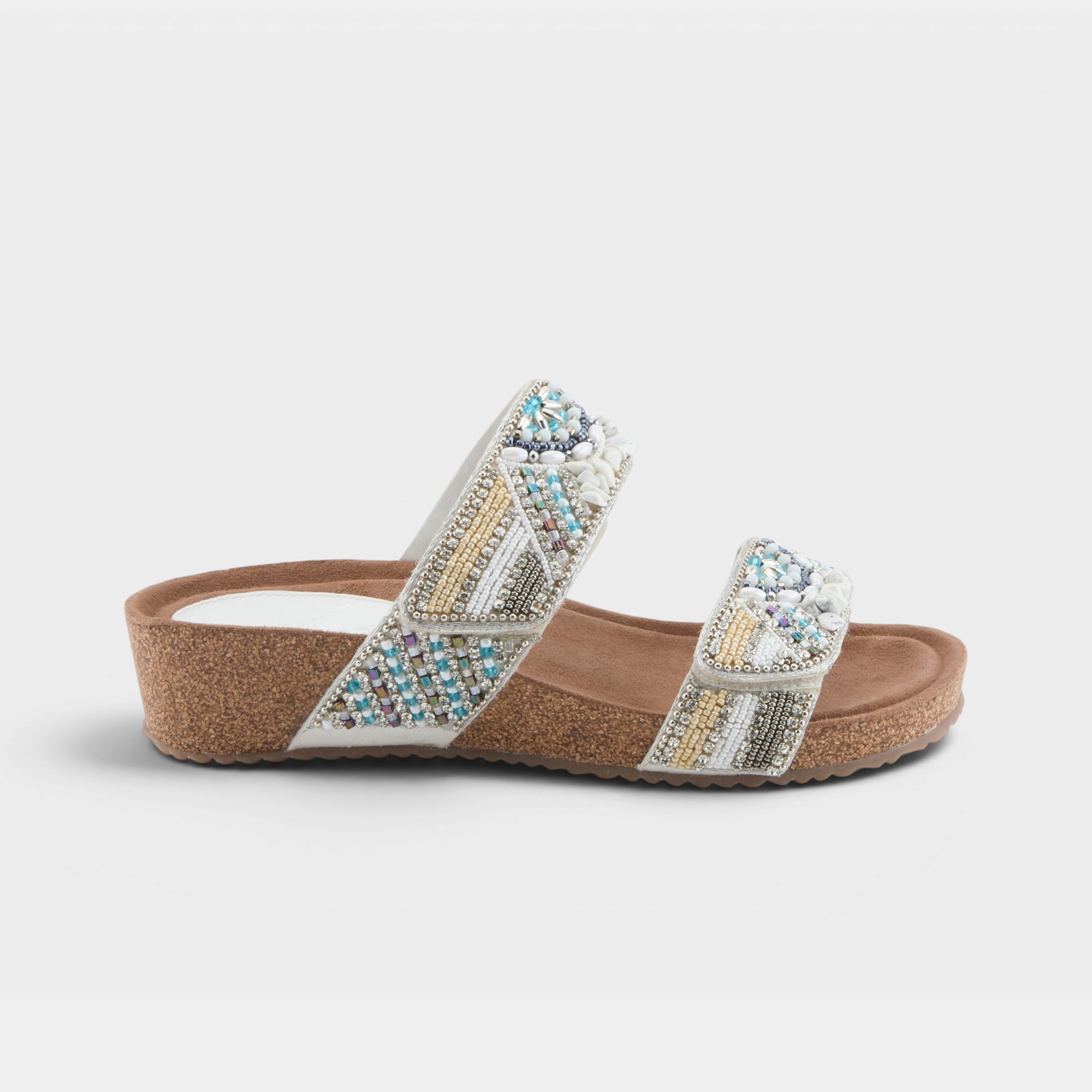 Azura Bahamian White Multi Sandal