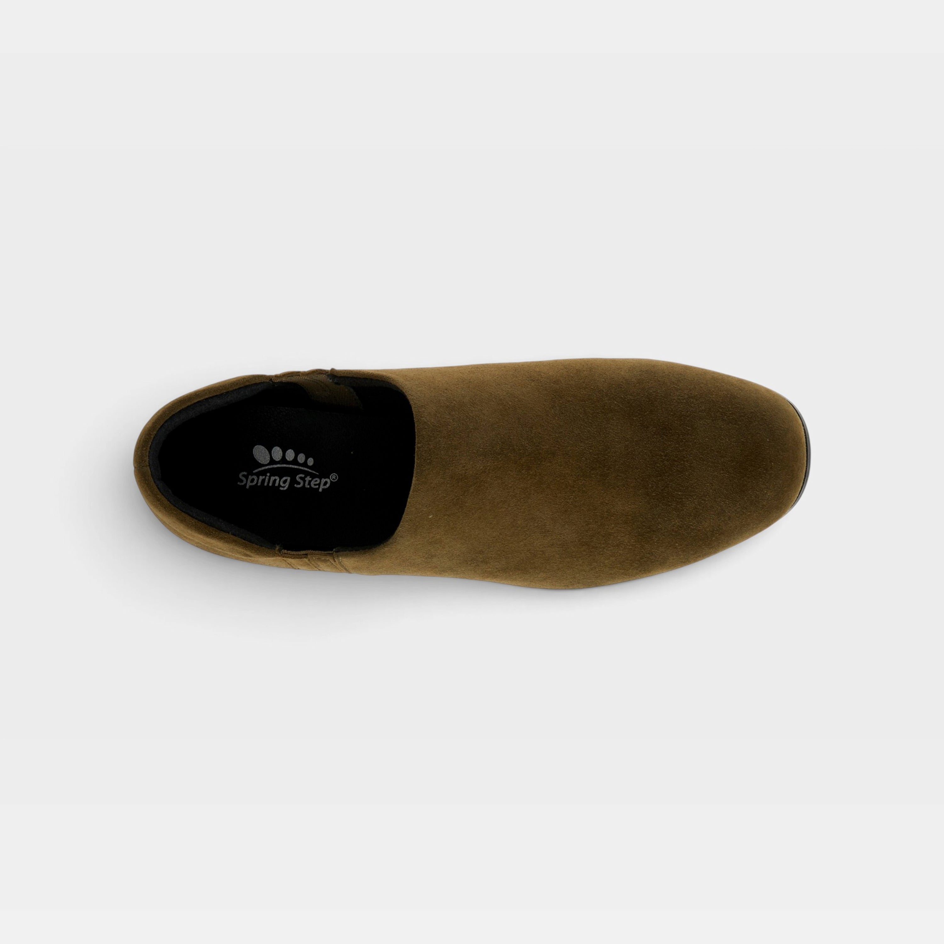 Spring Step Bakersfield Olive Suede Shoe