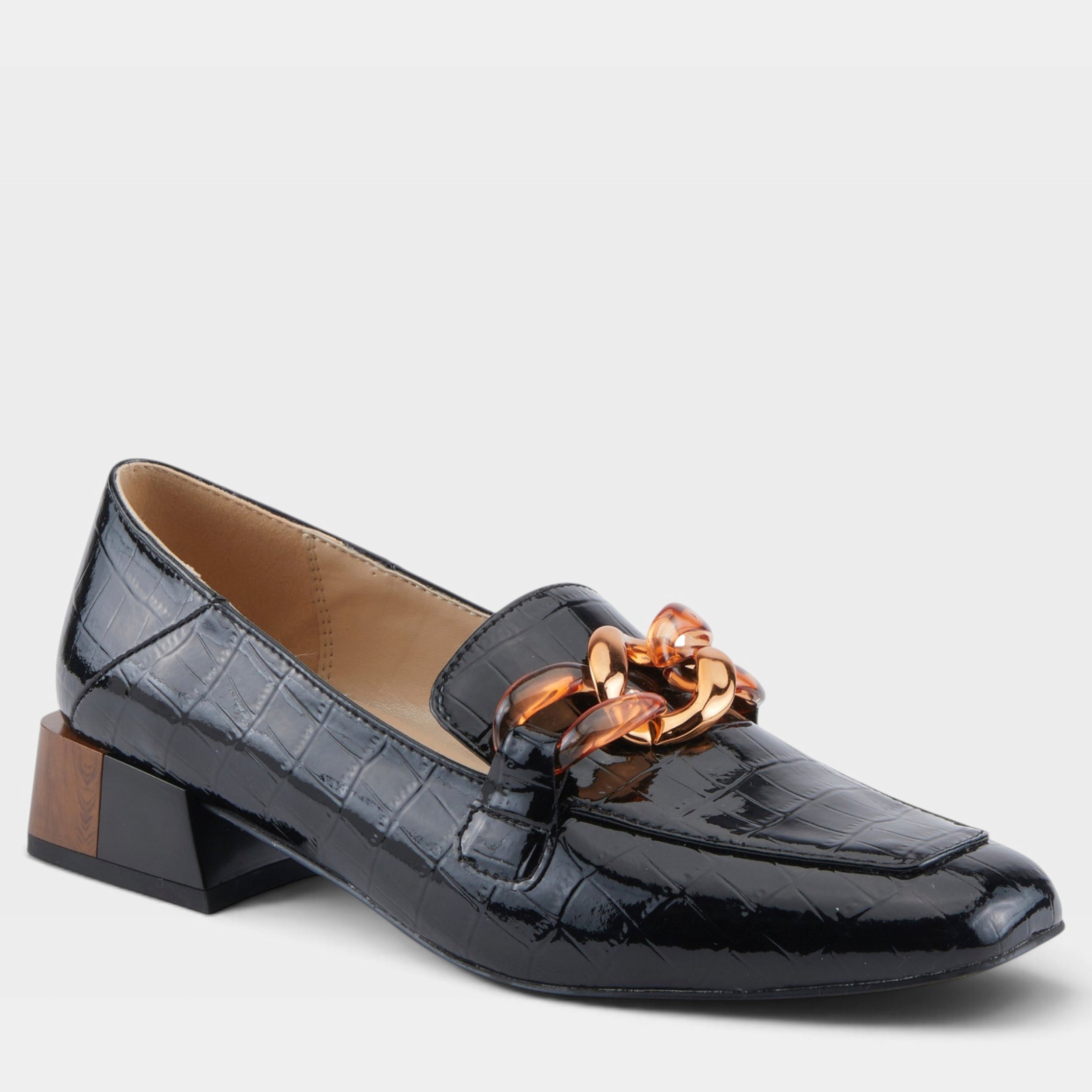 Azura Baldwin Black Patent Shoe