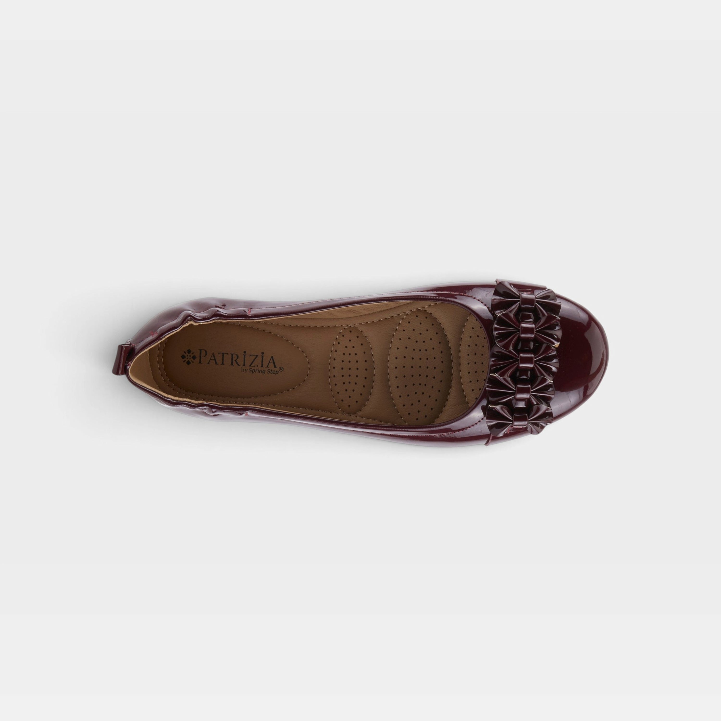 Patrizia Ballay Bordeaux Patent Shoe
