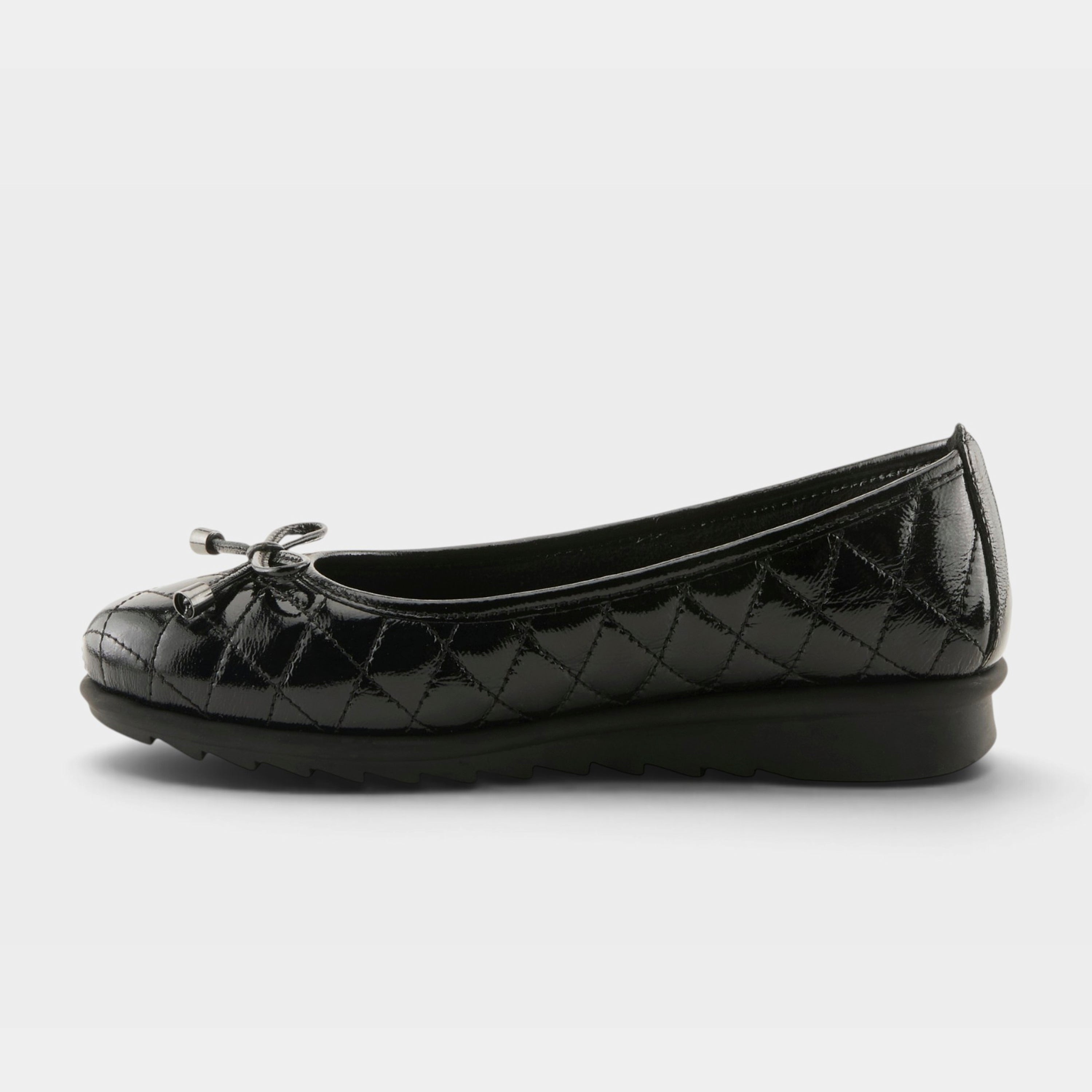 Spring Step Ballequina Black Patent Shoe