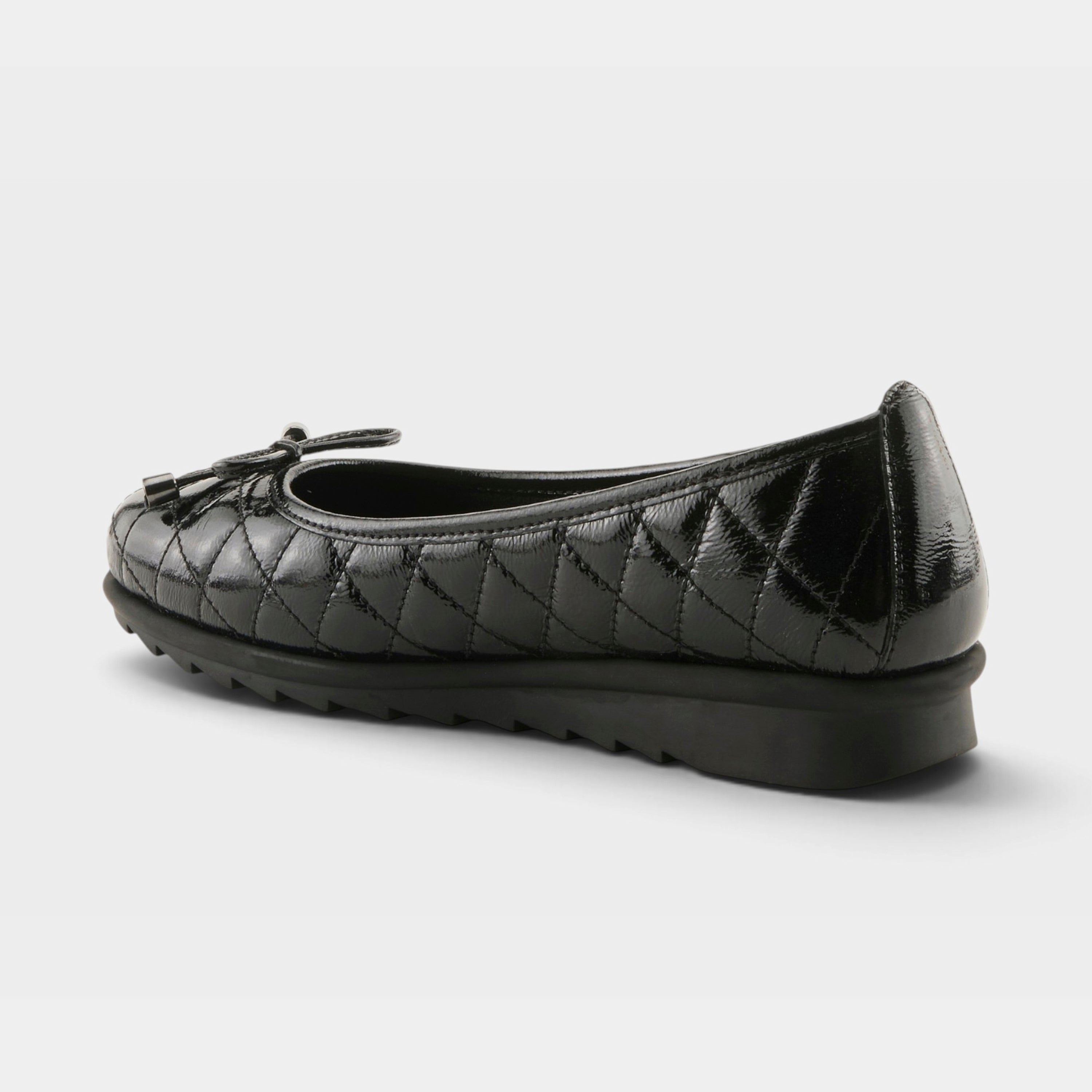 Spring Step Ballequina Black Patent Shoe