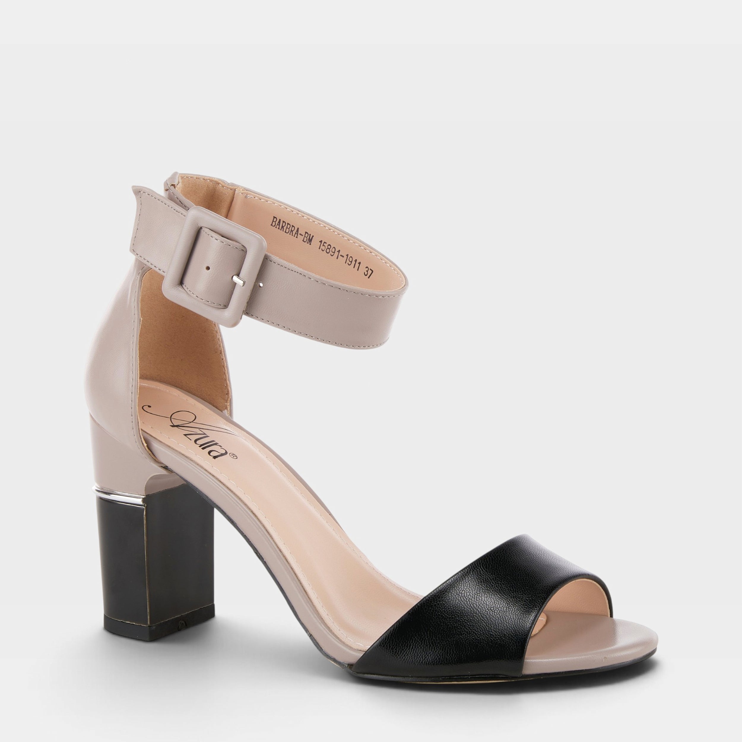 Azura Barbra Black Multi Sandal