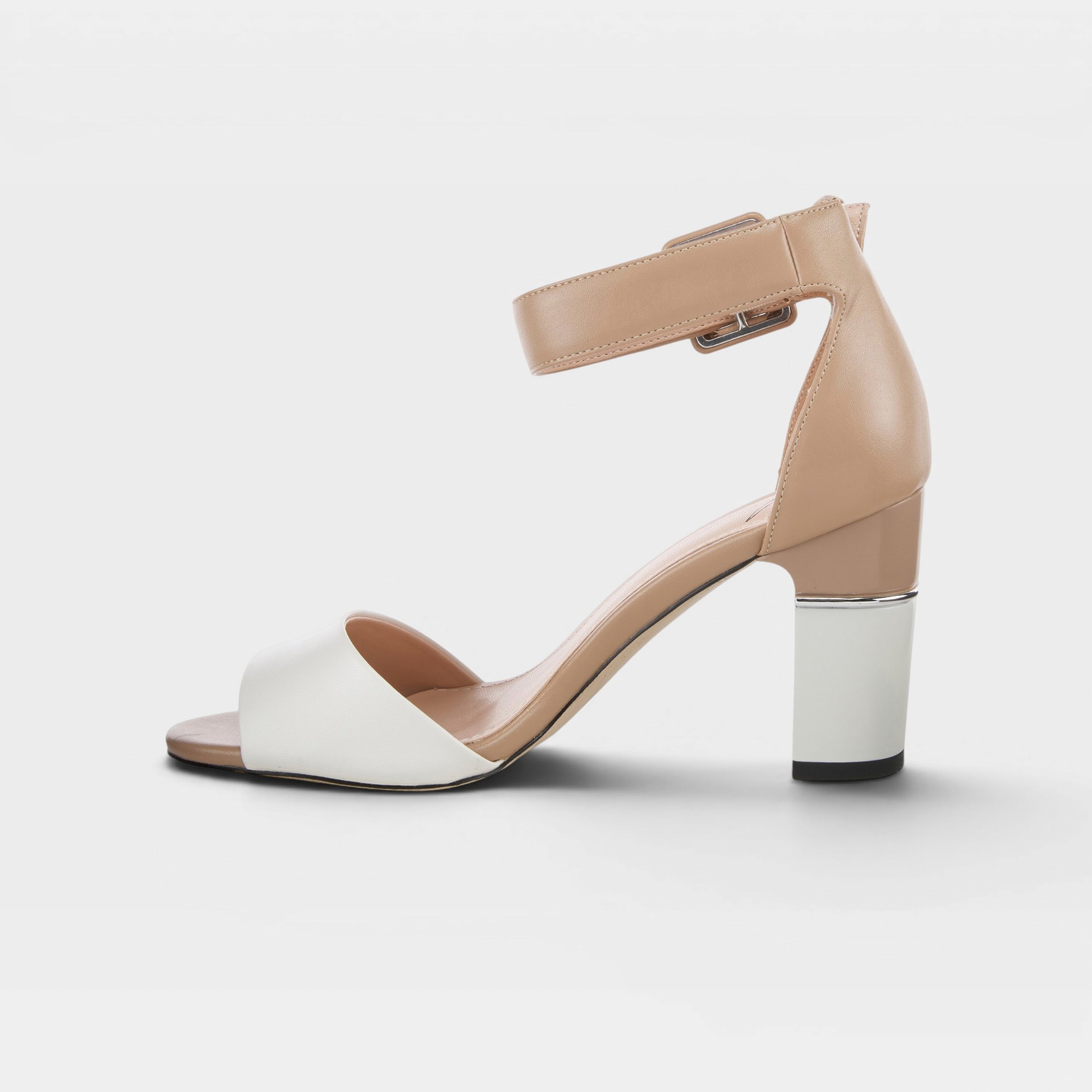 Azura Barbra White Multi Sandal